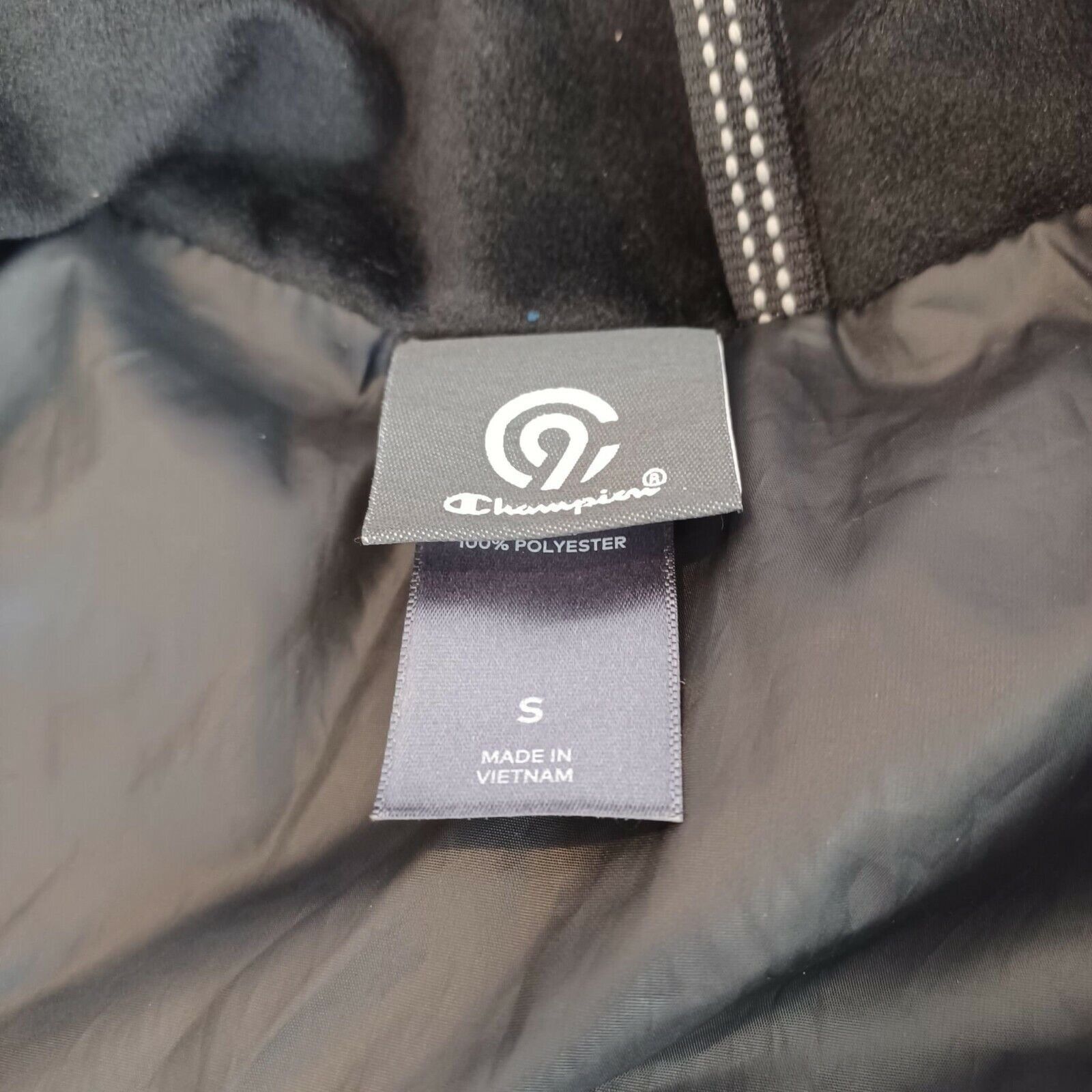 Champion ⭐Champion Womens Black Puffer Vest Size S Full Zip Two Pocke Size S / US 4 / IT 40 - 5 Thumbnail