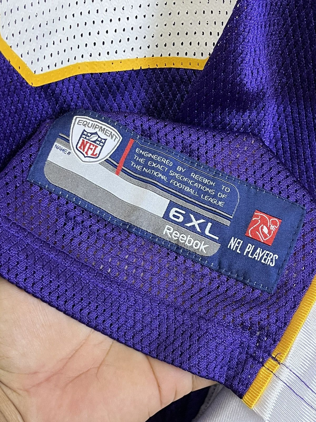 NFL NICE🔥VIKINGS ADRIAN PETERSON #28 REEBOK 6XL NFL JERSEY Size US XXL / EU 58 / 5 - 12 Thumbnail