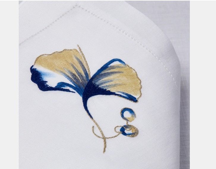 Dior o1w1db10425 HYO03SB Size: OS / Napkin Set in Blue & White Size ONE SIZE - 2 Thumbnail