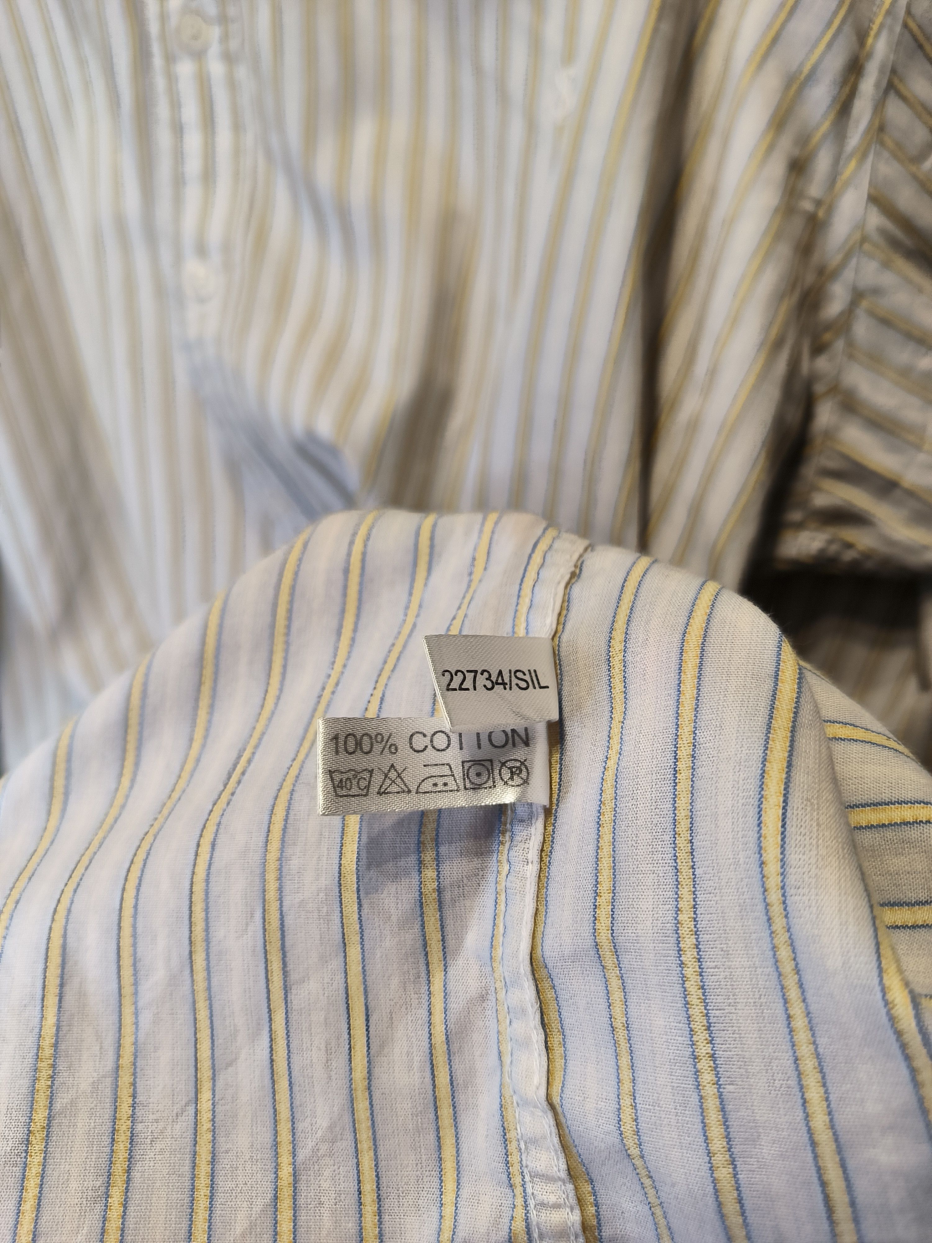 Vintage × Yves Saint Laurent Vintage YSL Pour Homme Yves Saint Laurent Shirt Striped Size US XXL / EU 58 / 5 - 5 Thumbnail