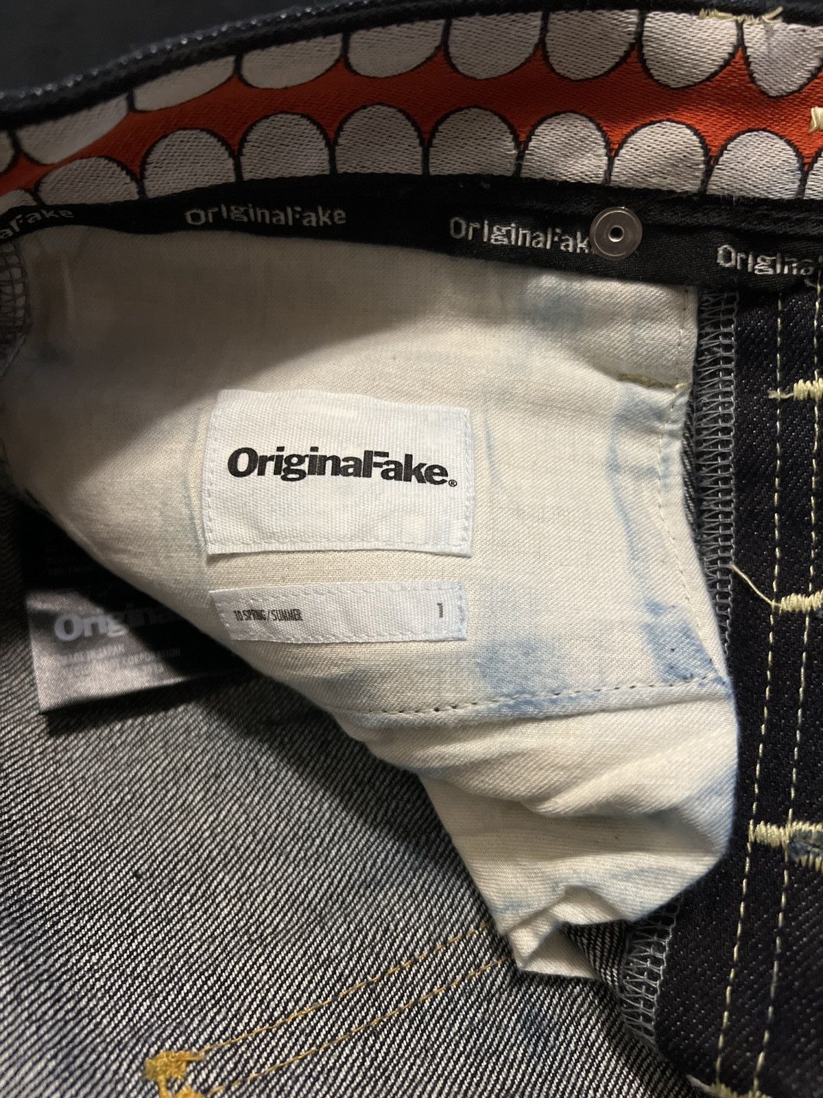 Original Fake Ss10 Chomper Denim Size US 31 - 3 Thumbnail