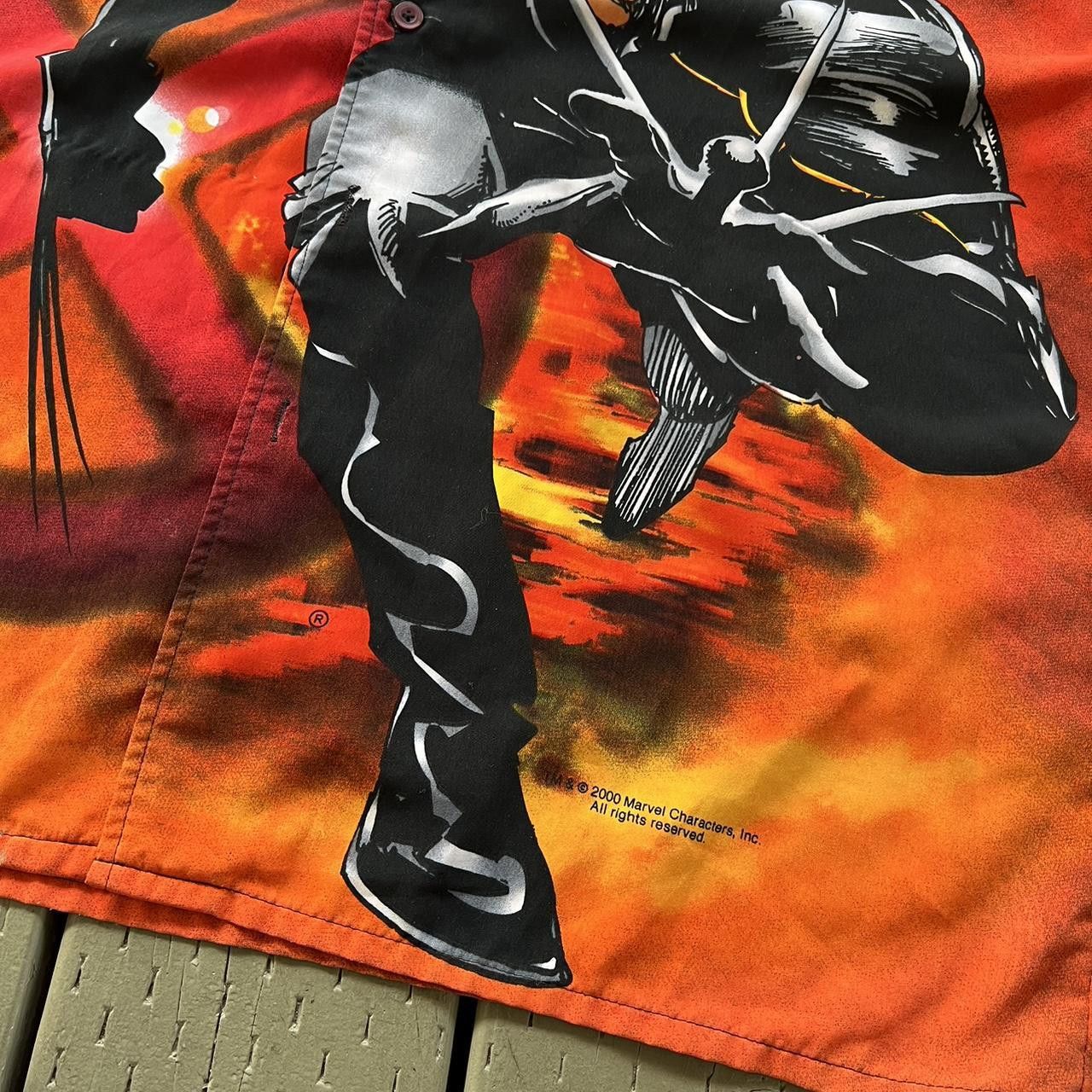 Changes × Vintage Vintage XMen Wolverine Button Up RARE Size US XXL / EU 58 / 5 - 5 Thumbnail