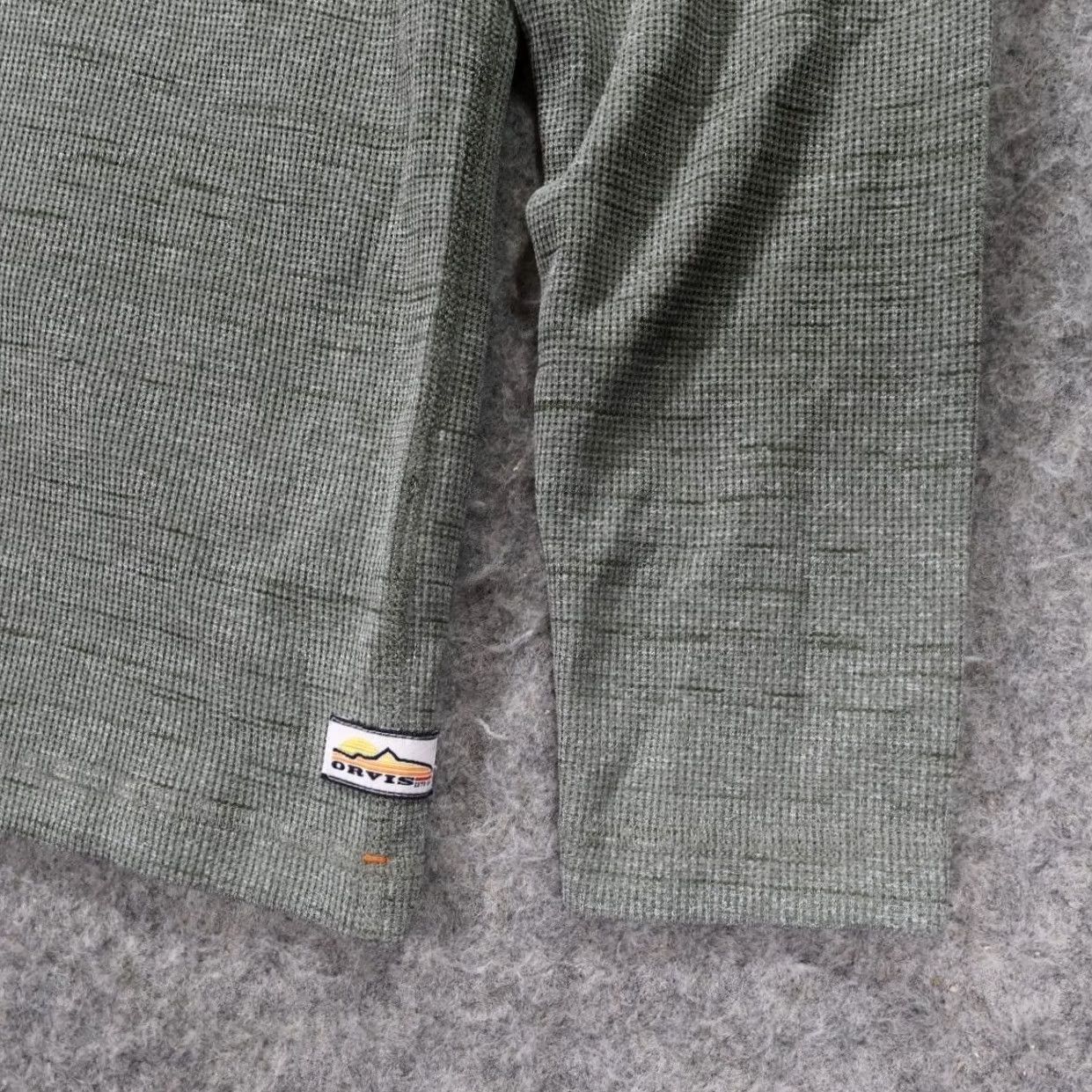 Orvis Orvis Hoodie Mens Medium Green Pullover Waffle Knit Recycled Blend Size US M / EU 48-50 / 2 - 5 Thumbnail