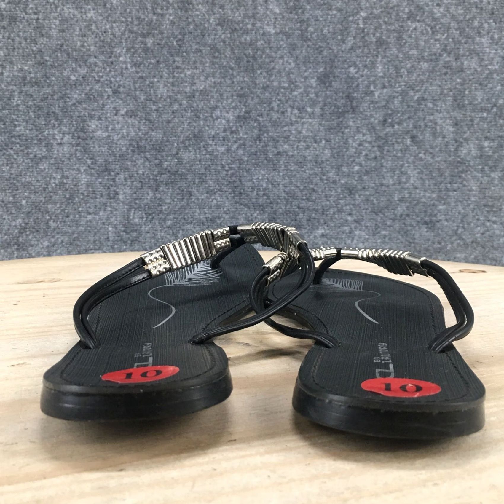 Vintage CL By Laundry Sandal Womens 10 Black Flip Flop Thong Slip On Casual Comfort Mens? Womens Size US 10 / IT 40 - 7 Thumbnail