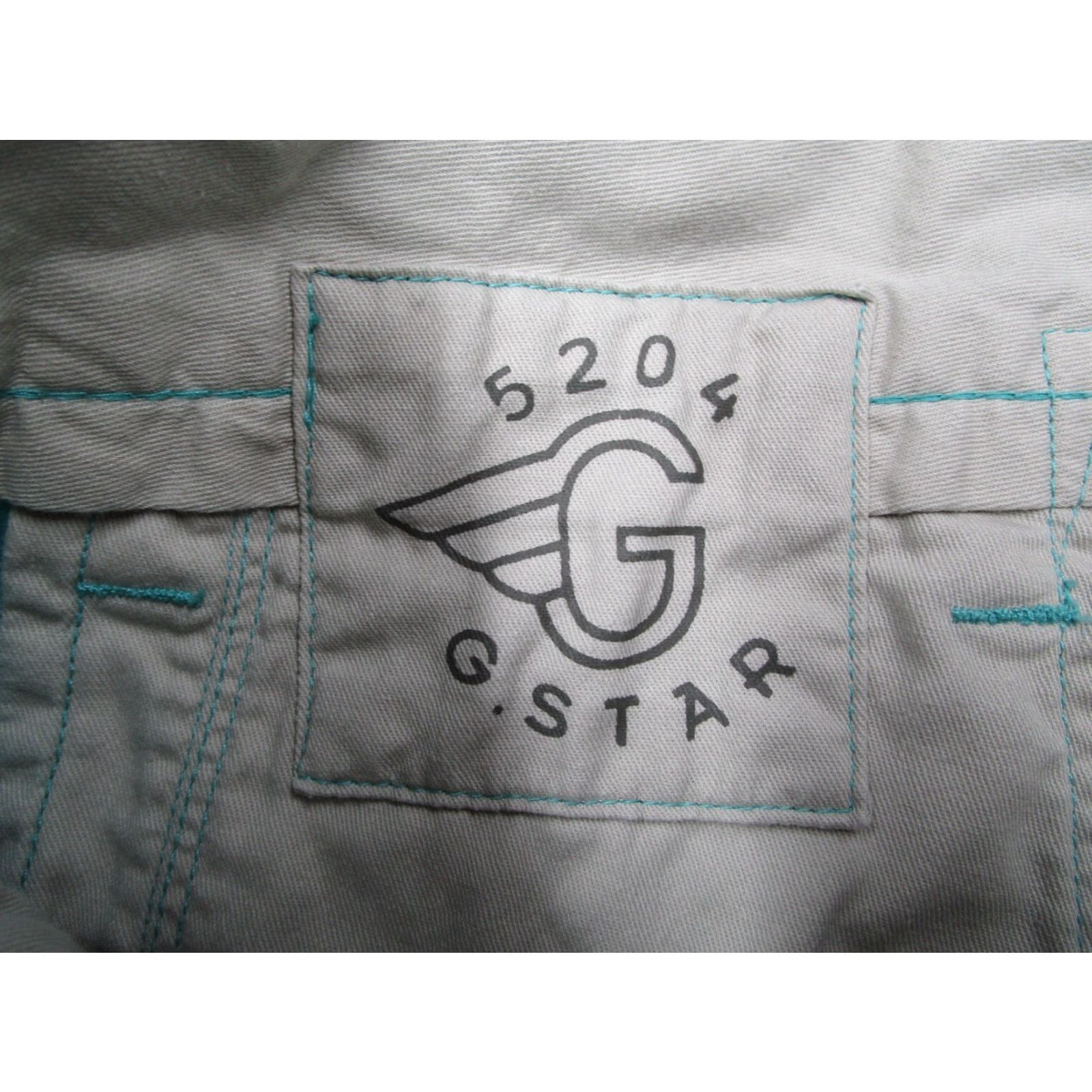 G-Star VINTAGE G-Star Men's Blue Bronson Chino Shorts 38 Casual Bermuda 12" Inseam Skate Streetwear Size US 38 / EU 54 - 2 Thumbnail