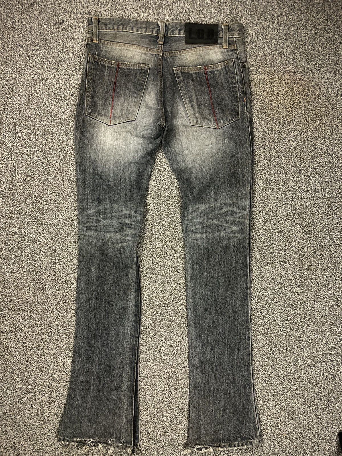 Hysteric Glamour Vintage Le Grande Bleu(L.G.B) Zipper Flare Jeans Size 32" / US 10 / IT 46 - 13 Thumbnail