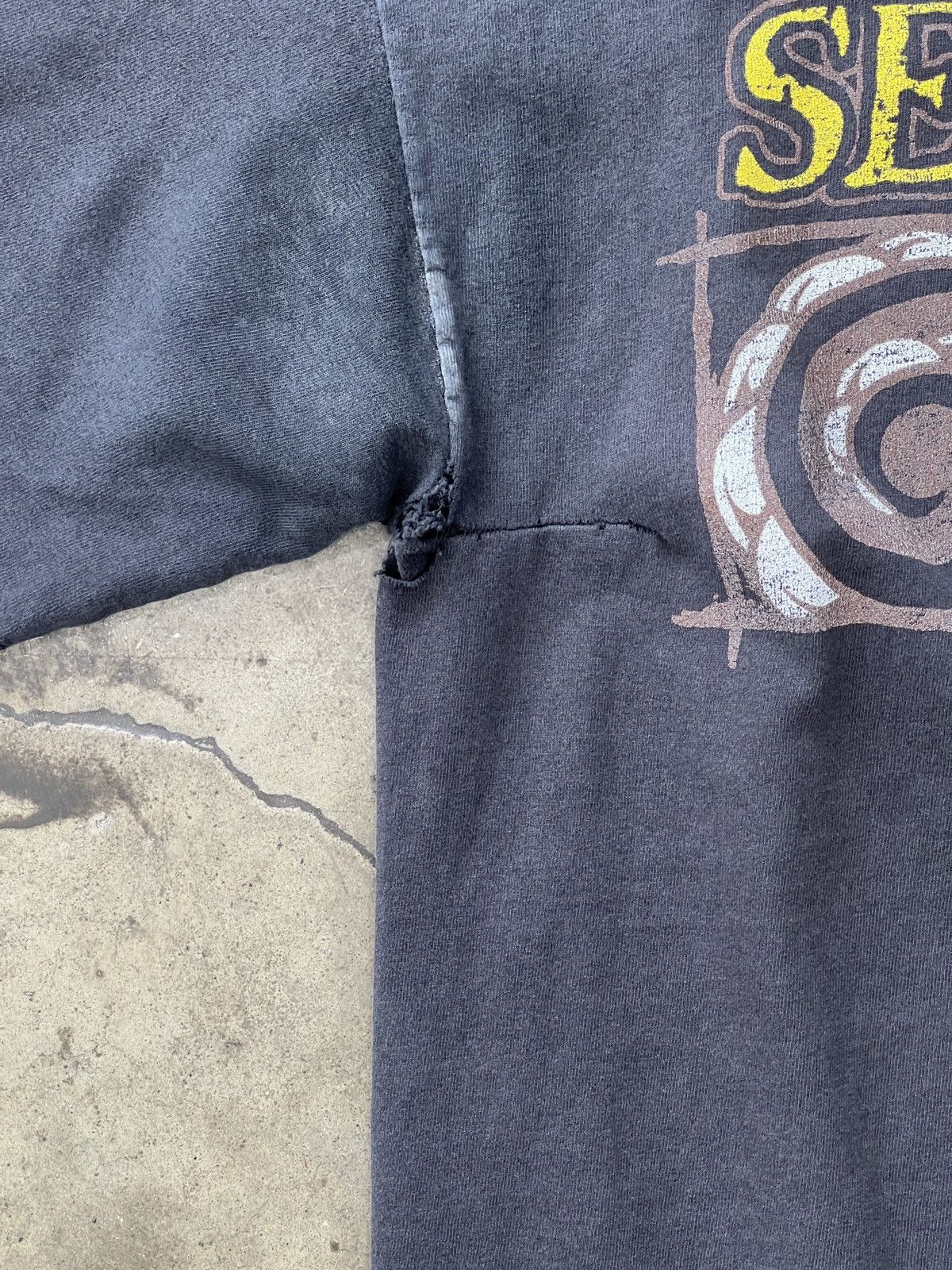 Band Tees Vintage 90s Sepultura Against band metal Tee Tultex Large Size US L / EU 52-54 / 3 - 6 Thumbnail