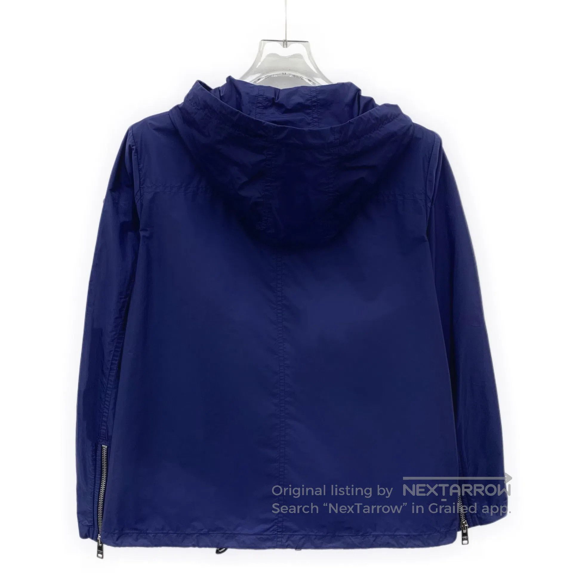 Prada Prada Dark blue triangle logo hooded zip long sleeve jacke Size US M / EU 48-50 / 2 - 2 Thumbnail