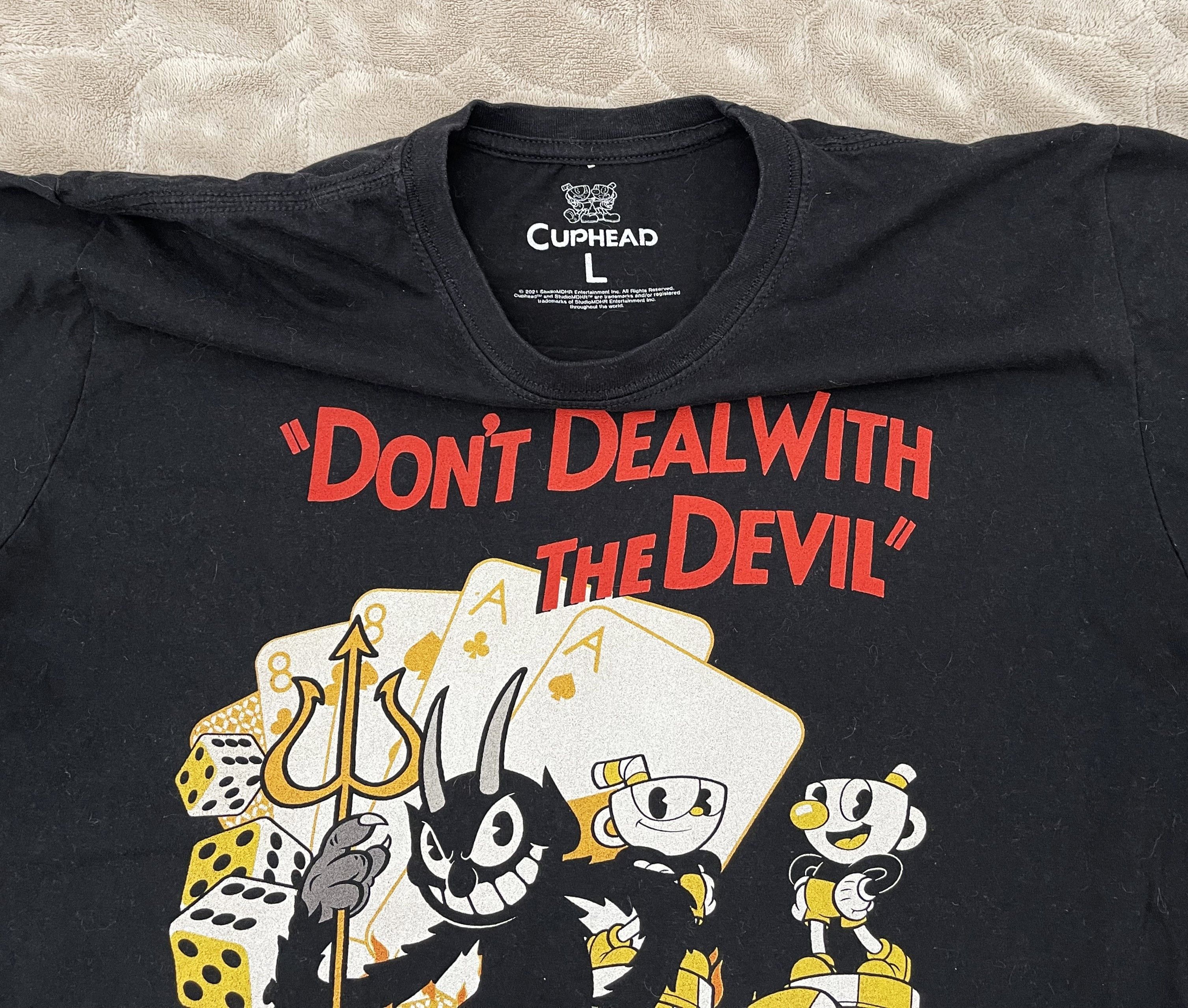 Other CUPHEAD DONT DEAL WITH THE DEVIL Size US L / EU 52-54 / 3 - 3 Thumbnail