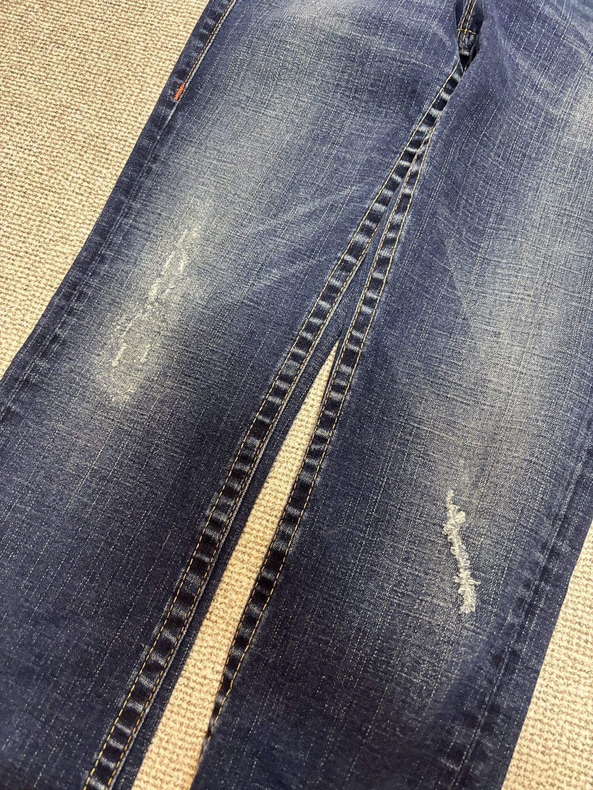 True Religion Y2K Distressed True Religion Flare Bootcut Denim Jeans Size 31" - 9 Thumbnail