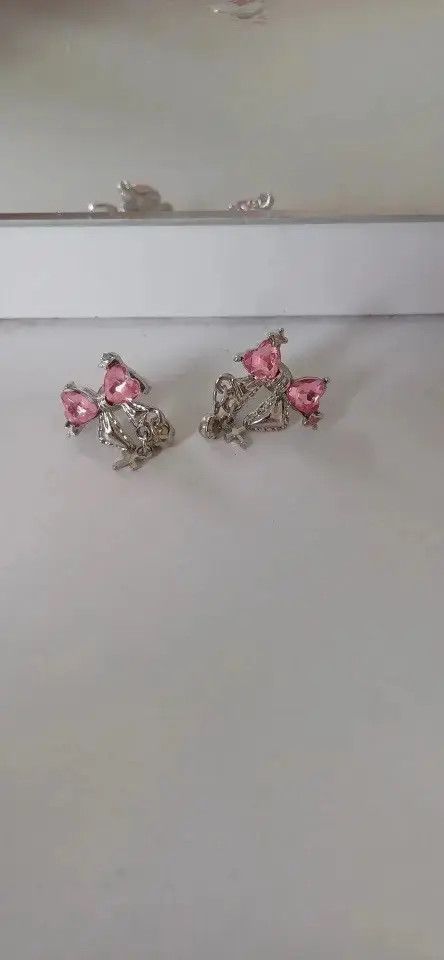 Jewelry Sweet Cute Bow Stud Earring Size ONE SIZE - 2 Thumbnail