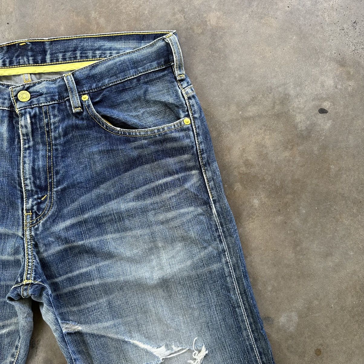 Japanese Brand Vintage Levi’s 503 Packable Distressed Faded Denim Jean Size US 36 / EU 52 - 5 Thumbnail