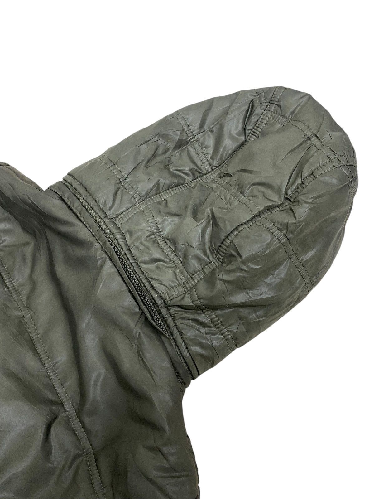Yasuyuki Ishii Manics Light Fur Zipper Hoodie Puffle Winter Olive Green Size US S / EU 44-46 / 1 - 13 Thumbnail