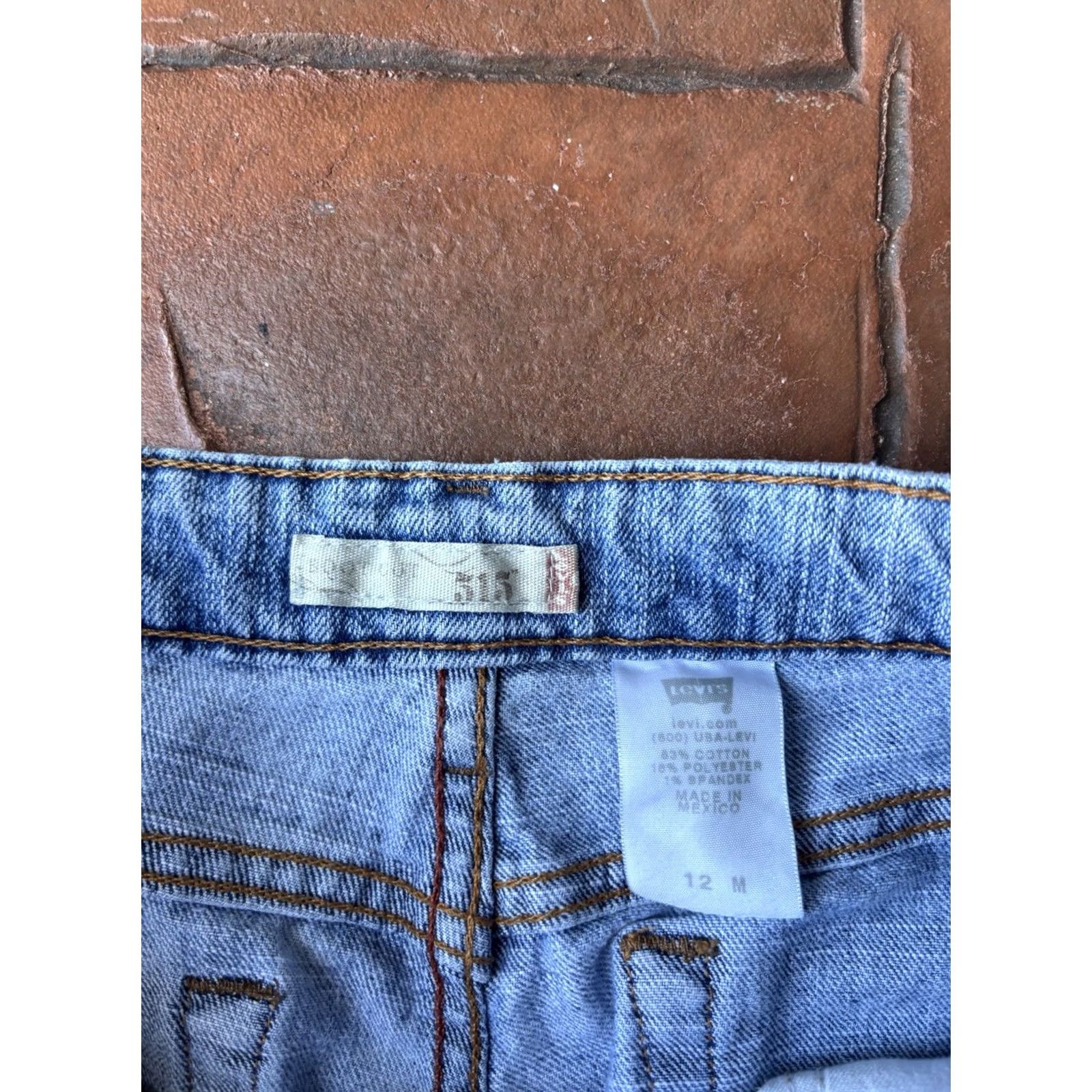 Levi's VINTAGE Levi's 515 Jeans Womens 12 Blue Bootcut Denim Light Wash - Levi's 515 Cowboy 5-Pocket Regular Rise Mid Inseam 27 in White? Size 34" / US 12 / IT 48 - 2 Thumbnail