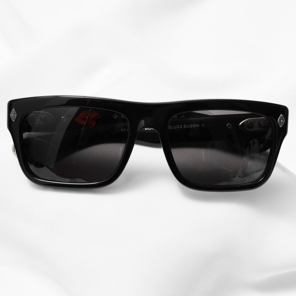 Chrome Hearts CHROME HEARTS SLUSS BUSSIN II BLACK SUNGLASSES Size ONE SIZE - 5 Thumbnail