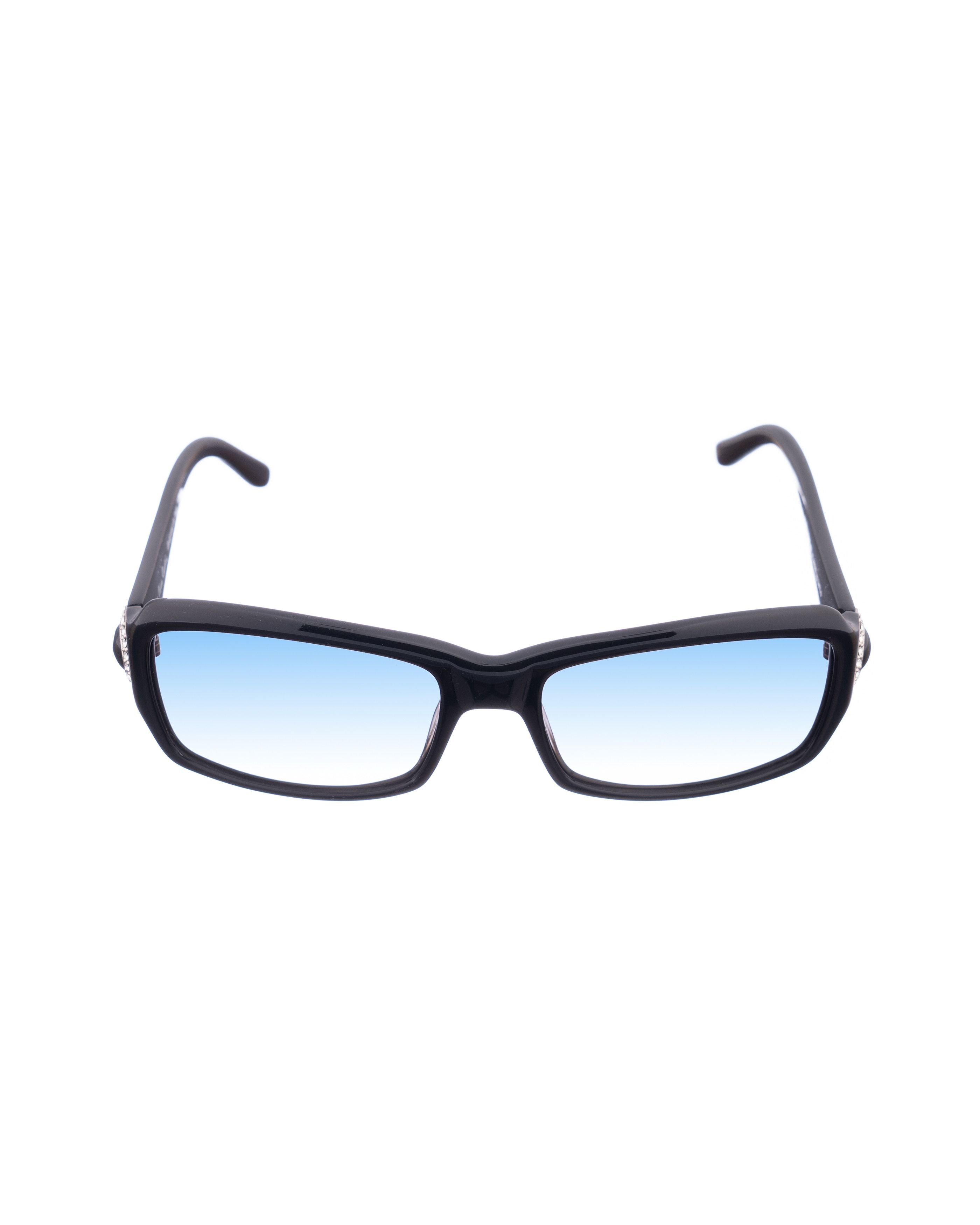 Pierre Cardin Pierre Cardin 00s Rectangle Black With Crystals Sunglasses Size ONE SIZE - 2 Thumbnail