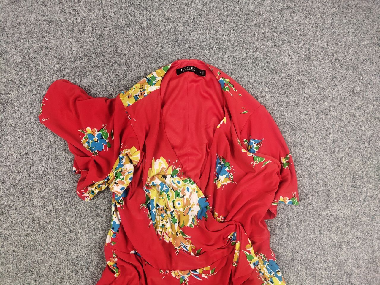 Lauren Ralph Lauren lauren Ralph lauren Black Label Red Dress Flowers Pattern Size M / US 6-8 / IT 42-44 - 4 Thumbnail