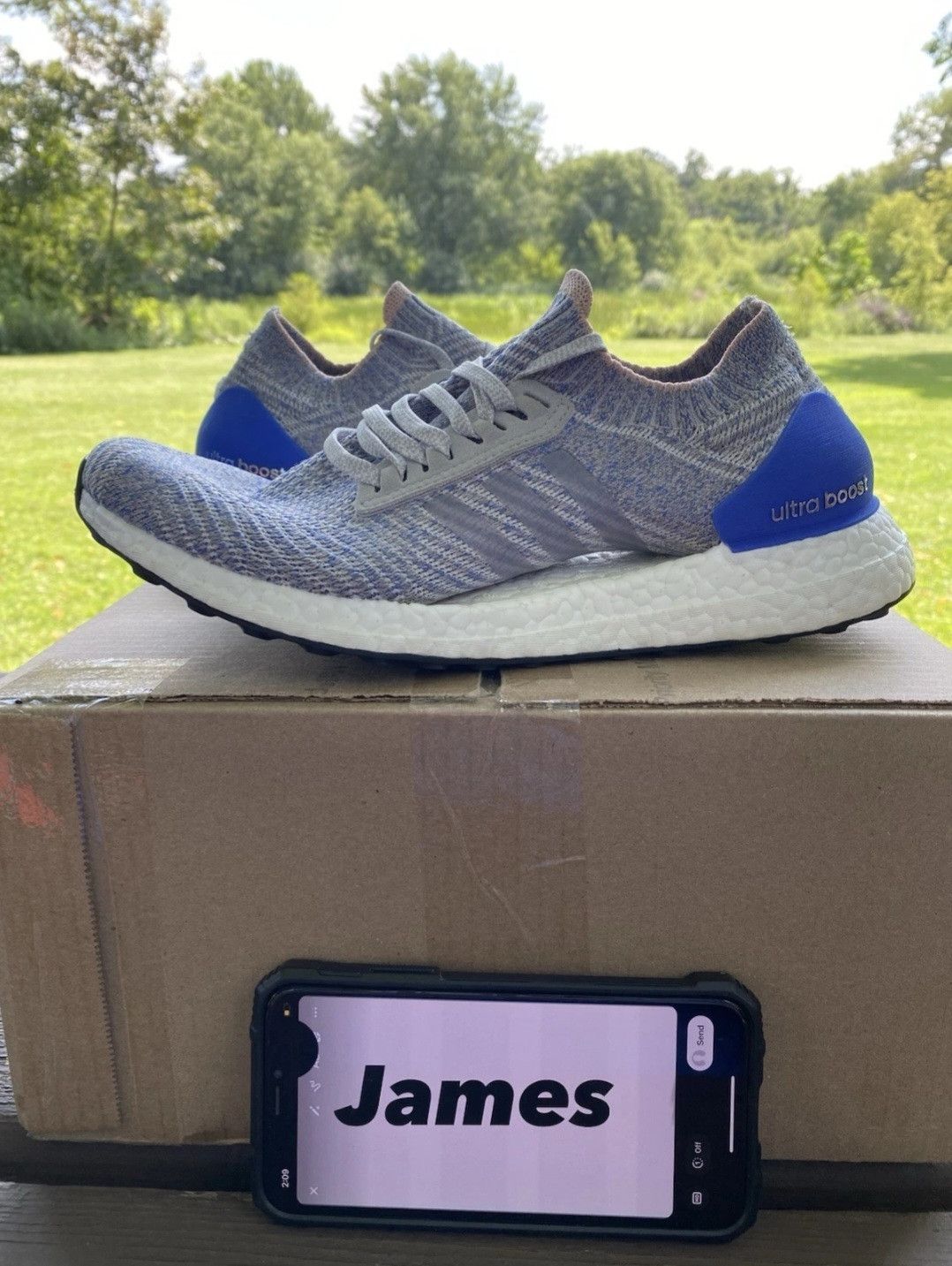 Adidas Wmns Ultraboost X Grey Blue BB6155 Size 9 Size US 9 / IT 39 - 1 Thumbnail