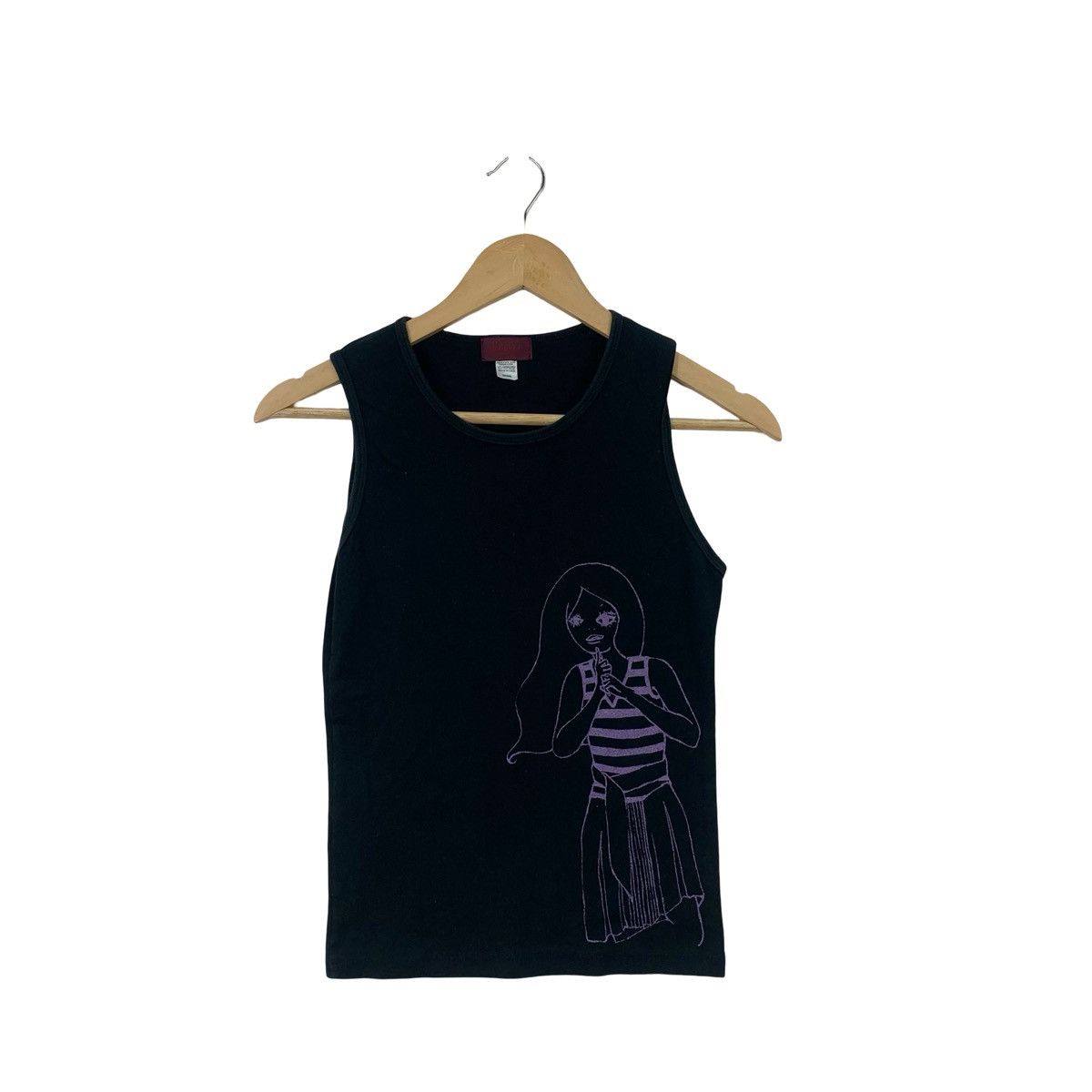 destin DESTIN Minimalist line art graphic Tee Shirt Tank Top Made Size M / US 6-8 / IT 42-44 - 3 Thumbnail
