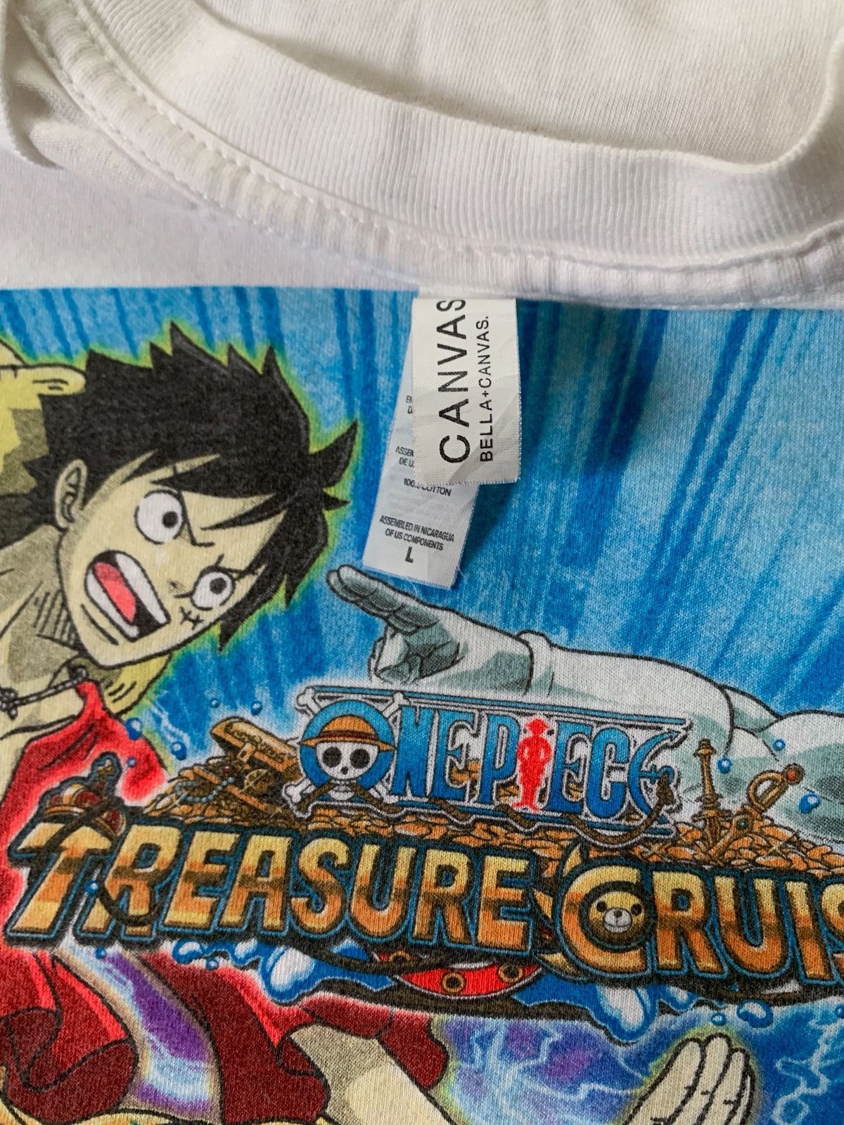Anime L One Piece Treasure Cruise x DBZ Dokkan Game Collab Promo Size US L / EU 52-54 / 3 - 2 Thumbnail