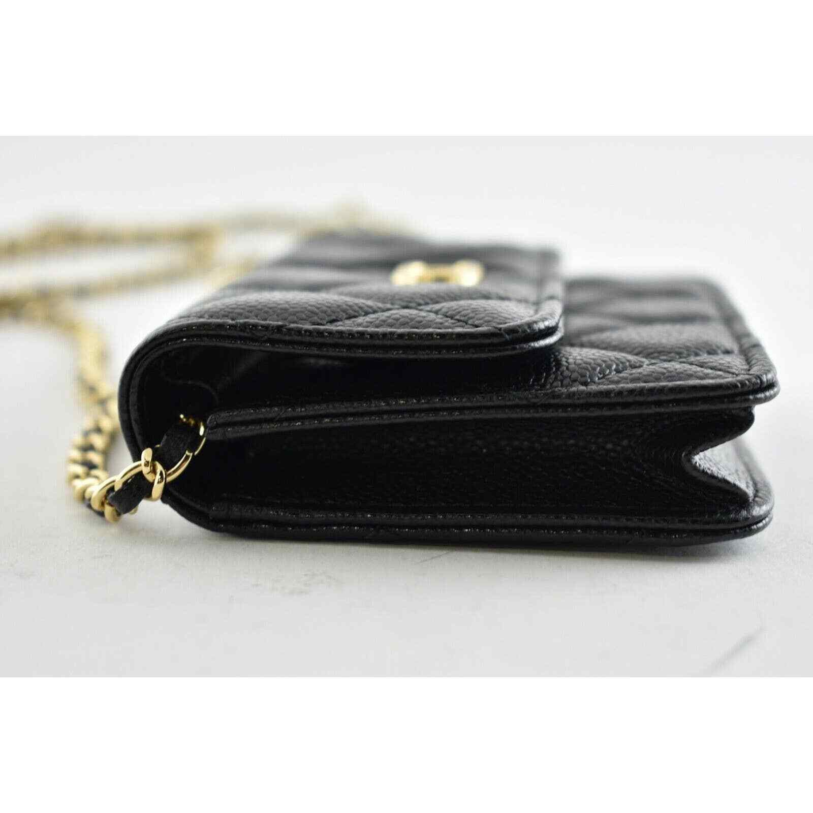 Chanel Chanel Mini Wallet On Chain Gold COCO Shoulder Crossbody Bag Size ONE SIZE - 7 Thumbnail