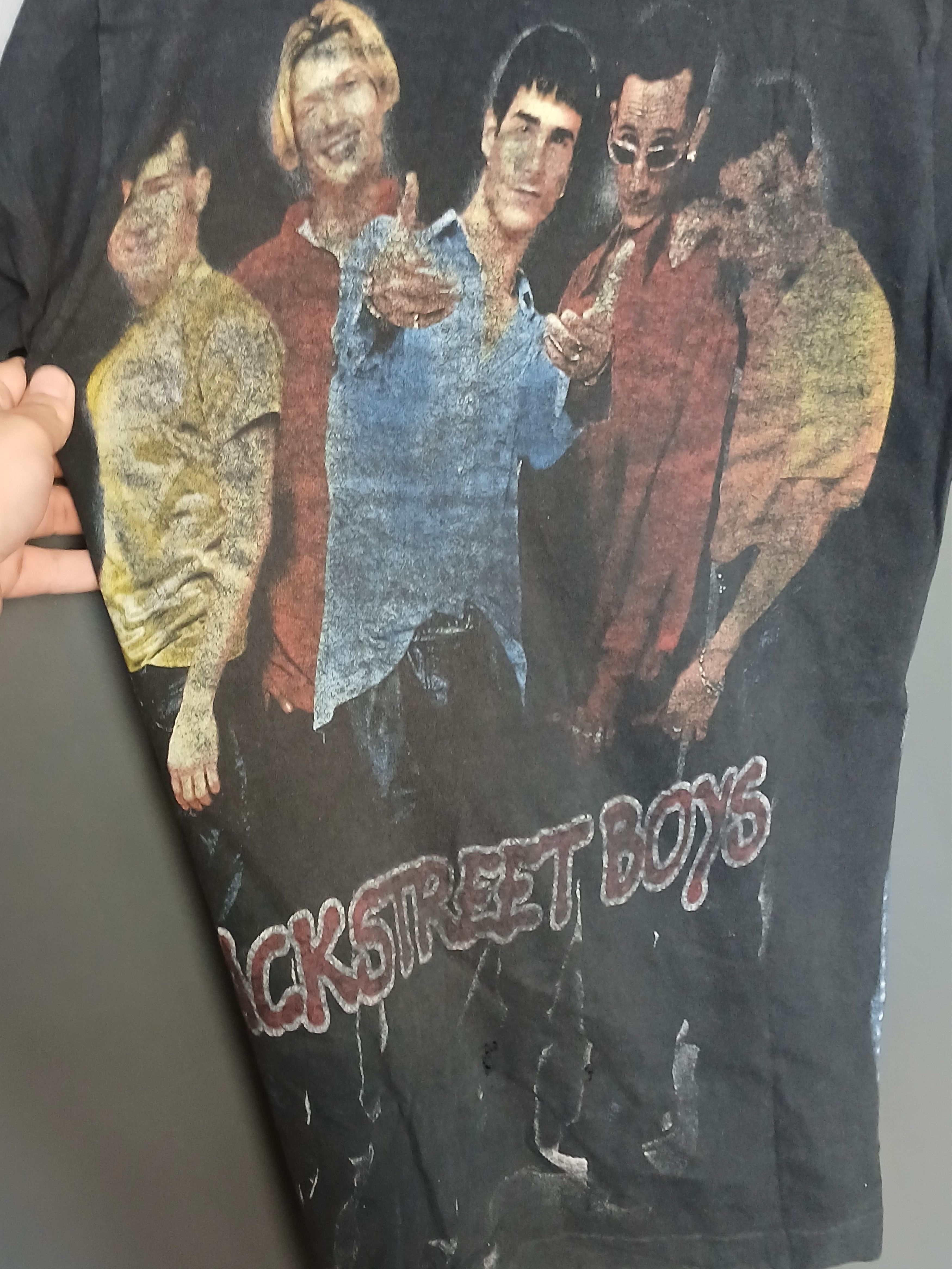 Band Tees × Vintage Vintage Backstreet Boys Single Stitch T-Shirt Size US S / EU 44-46 / 1 - 4 Thumbnail