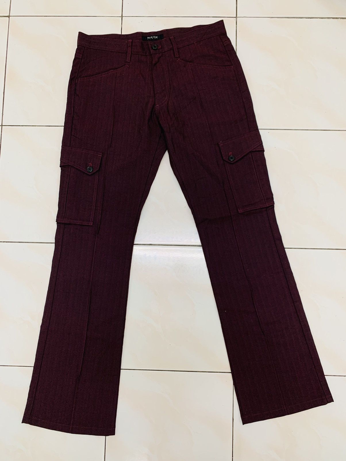 Designer × Michel Klein Michel Klein Cargo Multipocket Flare Pants Size US 31 - 3 Thumbnail