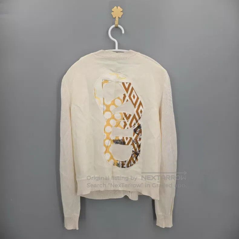 Hermes Hermes Beige Pig Nose Printed Silk Knit Open Cardigan Size XS / US 0-2 / IT 36-38 - 1 Thumbnail
