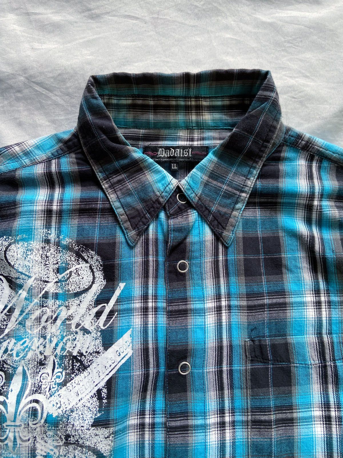 Isamu Katayama Backlash DADAIST PUNK PLAID BUTTON DOWN SHIRT Size US L / EU 52-54 / 3 - 5 Thumbnail