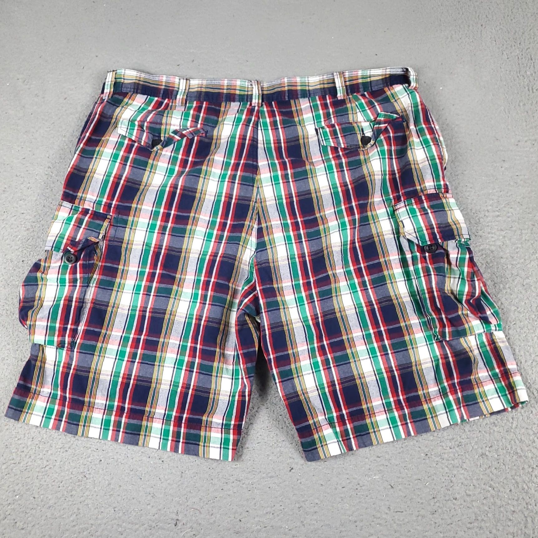 Ralph Lauren VINTAGE Ralph Lauren Cargo Shorts Mens 42 Blue Plaid Casual Outdoor Hiking Camping Size US 42 / EU 58 - 7 Thumbnail