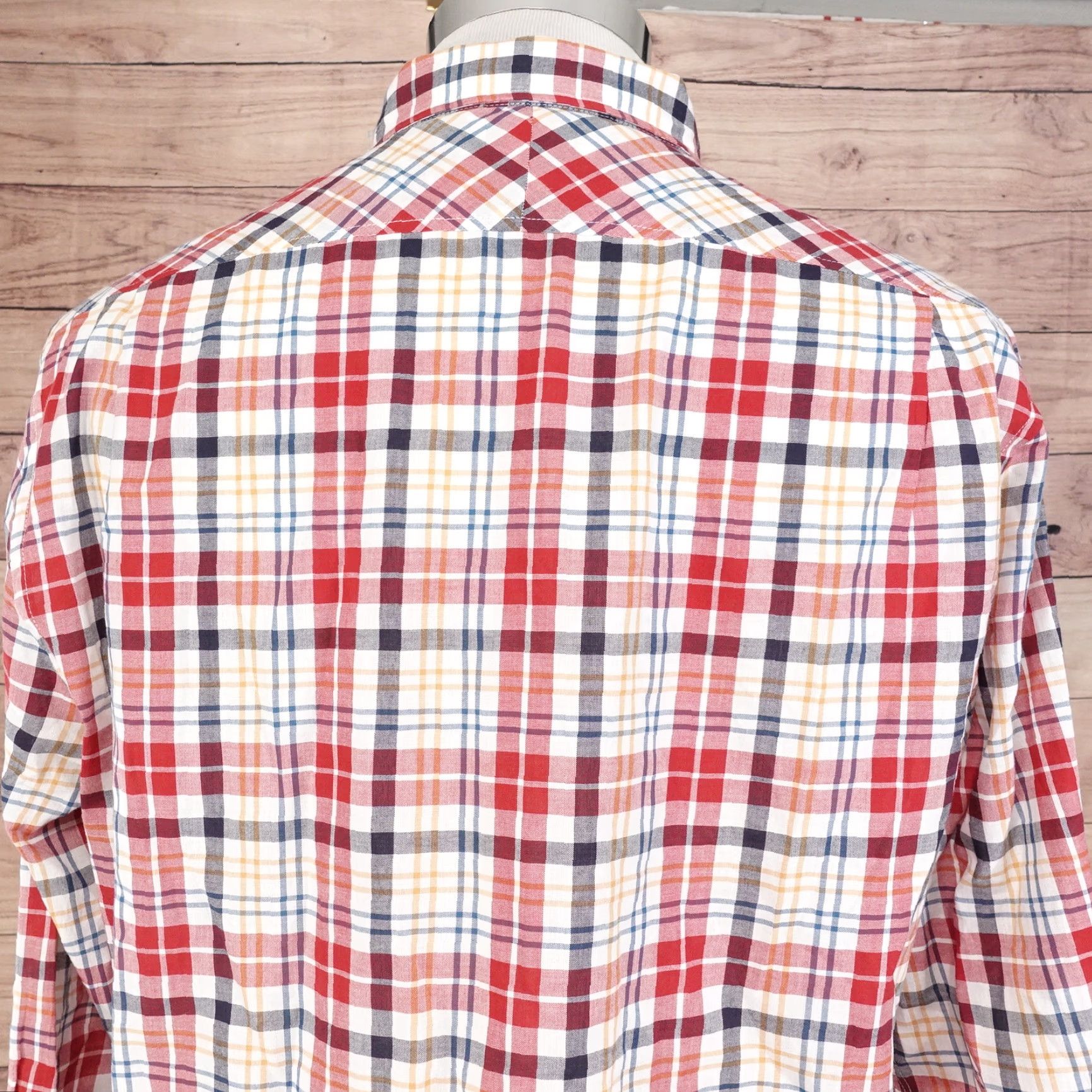 Vintage Vintage JACHS New York Classic Fit Red Plaid Button-Down Shirt Men Large Size US L / EU 52-54 / 3 - 5 Thumbnail