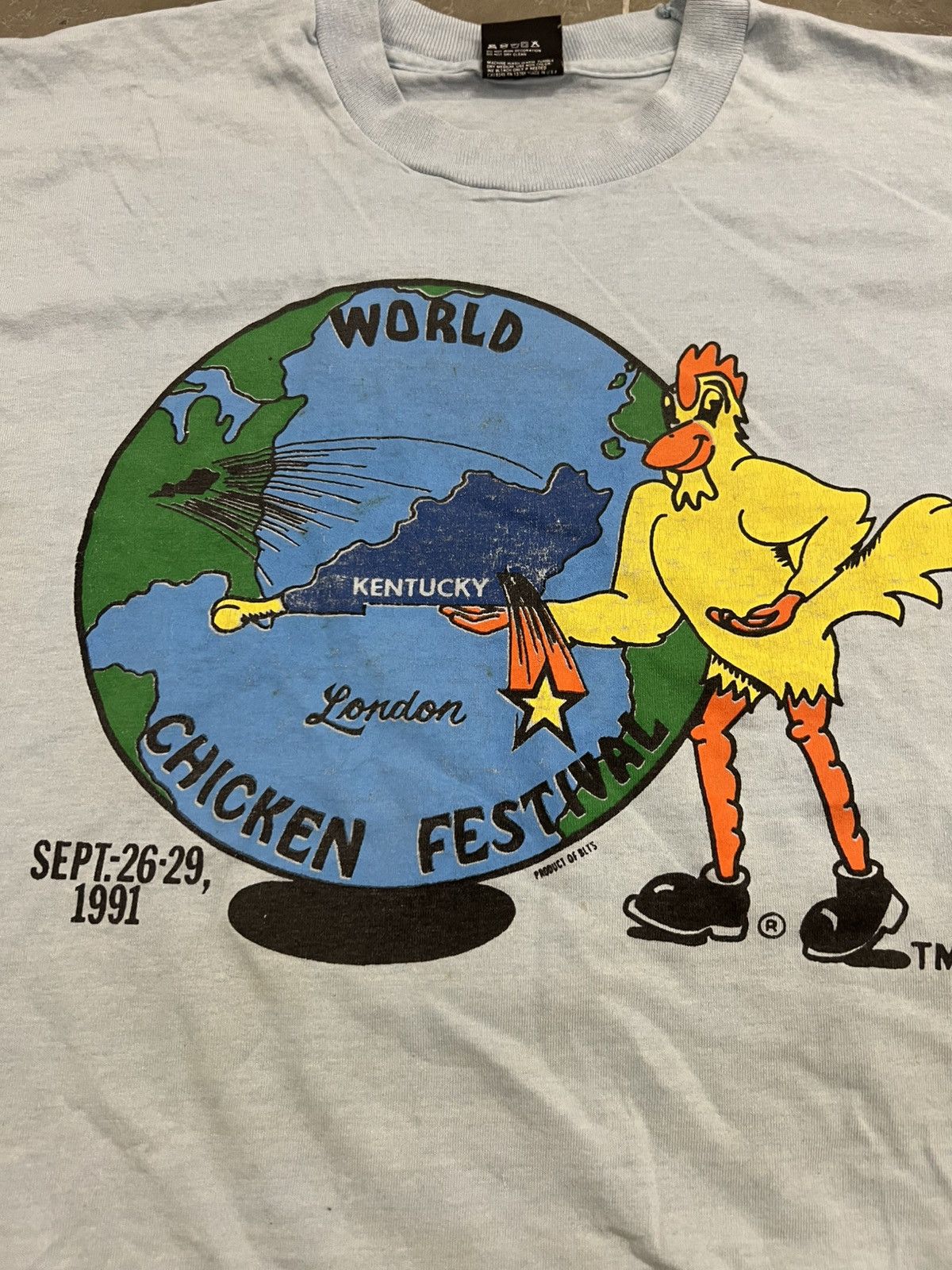 Vintage 1992 Vintage chicken festival tee Size US XL / EU 56 / 4 - 2 Thumbnail