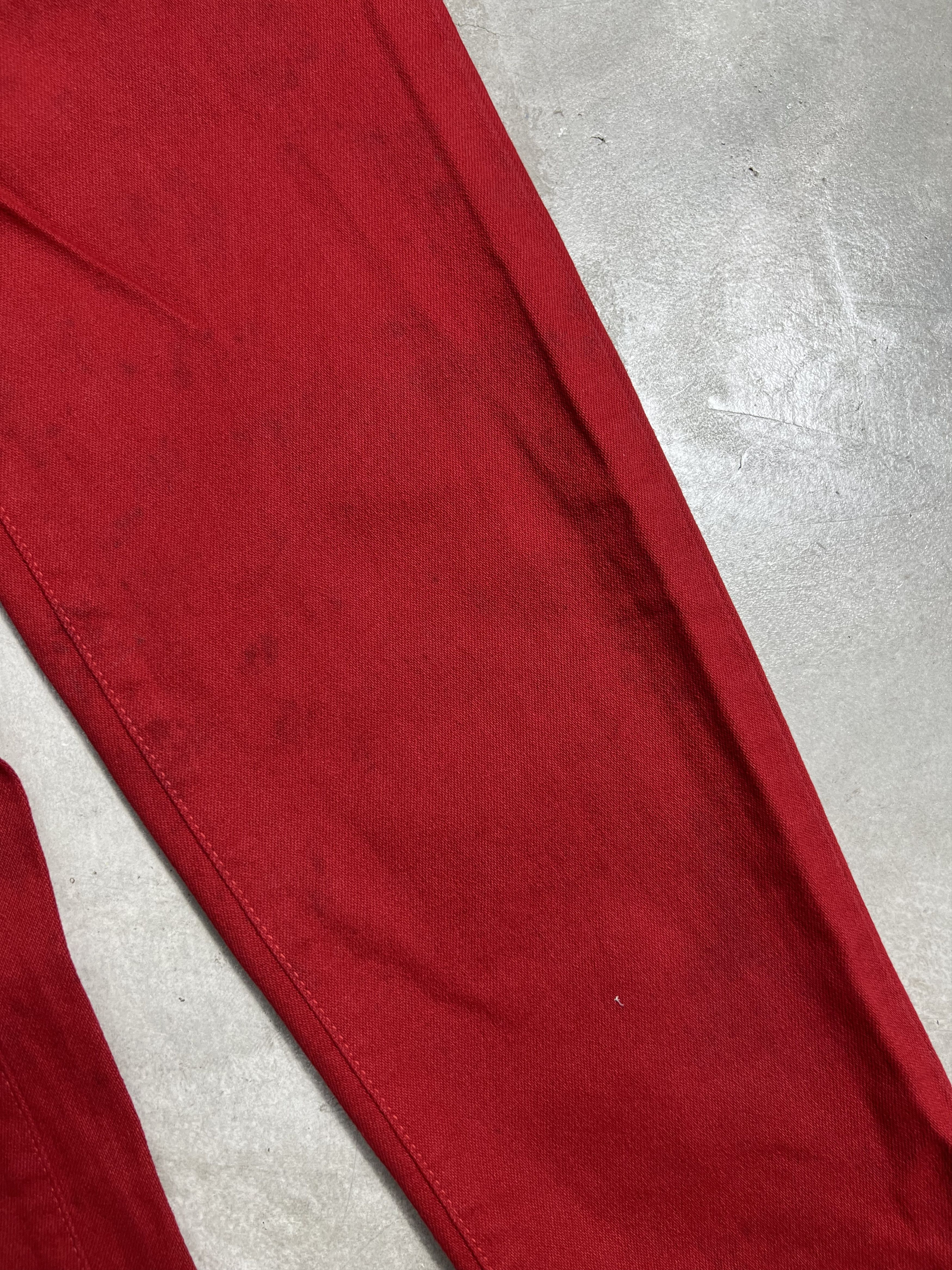 Versace Jeans Couture VERSACE Jeans Couture Red Denim GTMPT379 Size 26" / US 2 / IT 38 - 9 Thumbnail