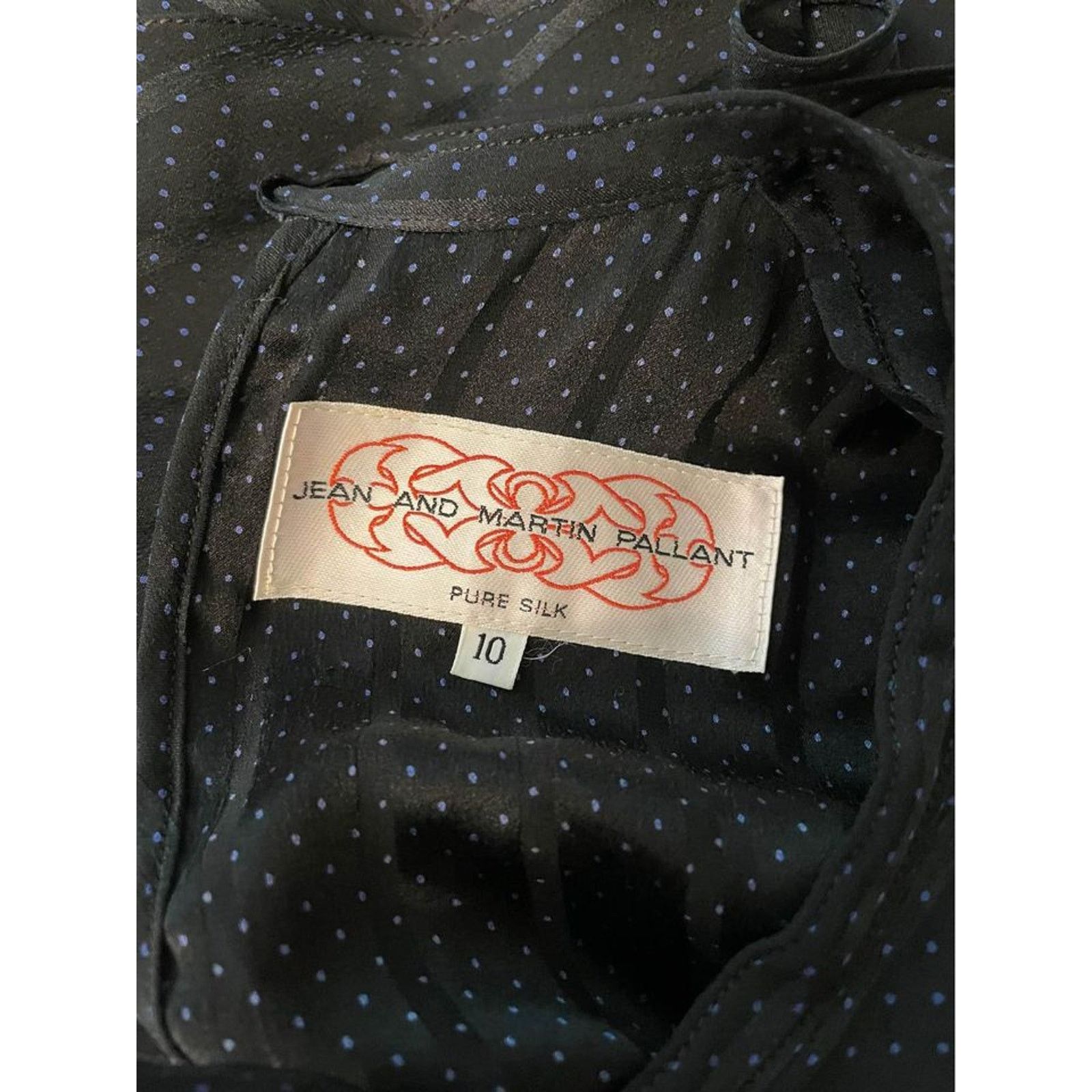 Jean Women Vintage Jean and Martin Pallant black silk dress sz 10 Size L / US 10 / IT 46 - 3 Thumbnail