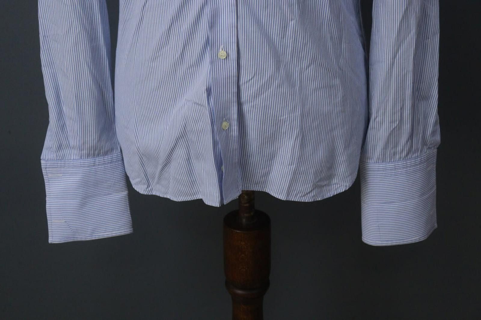 Designer Boggi 100% Cotton White Button Front Dress Shirt Size 40 Size 38R - 3 Thumbnail