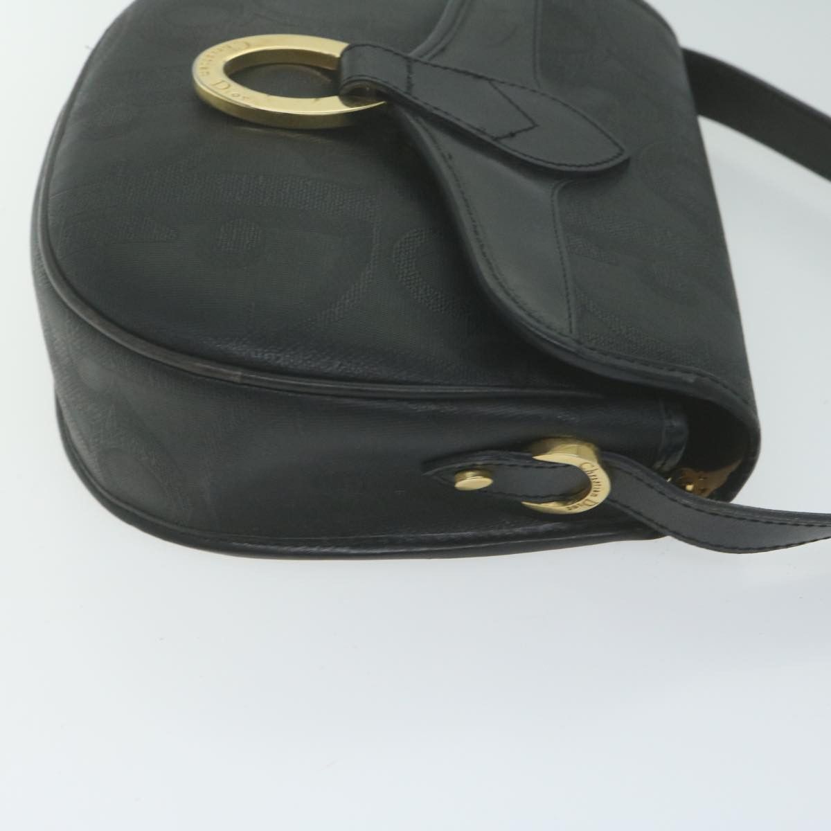 Dior DIOR Trotter Canvas Shoulder Bag Black Size ONE SIZE - 4 Thumbnail