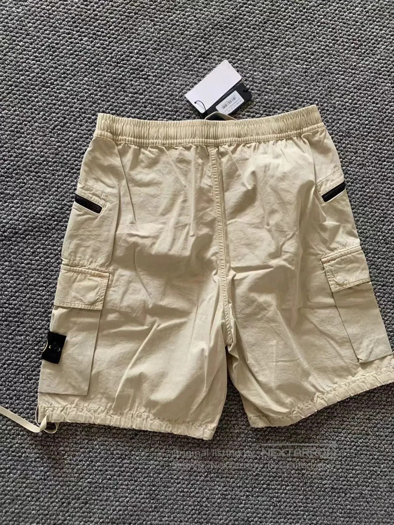 Stone Island stone island khaki washed cargo shorts. Size US 34 / EU 50 - 2 Thumbnail