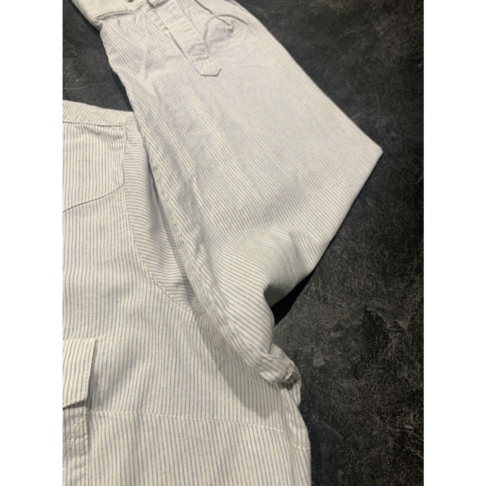 Wrangler Wrangler Womens Plus Size 2X Western Shirt Long Sleeve Pearl Snap Cotton Collared Cowgirl White Blue Stripe Size XXL / US 16-18 / IT 52-54 - 2 Thumbnail