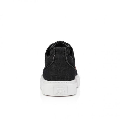 Christian Louboutin o1s1wg110225 Adolon Junior Flat in Black Size US 12.5 / EU 45-46 - 4 Thumbnail
