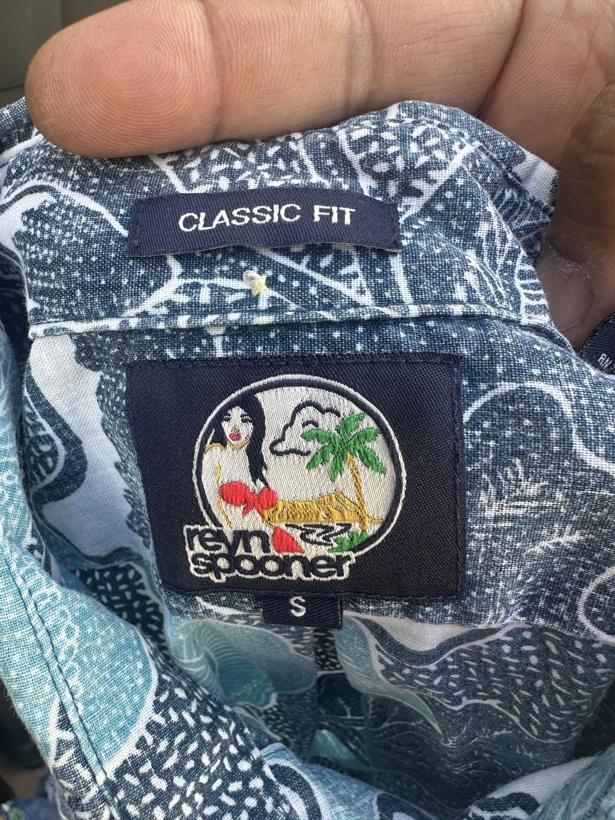 Reyn Spooner PreOwned Reyn Spooner Classic Hawaiian Print Blue Men's S Size US S / EU 44-46 / 1 - 4 Thumbnail