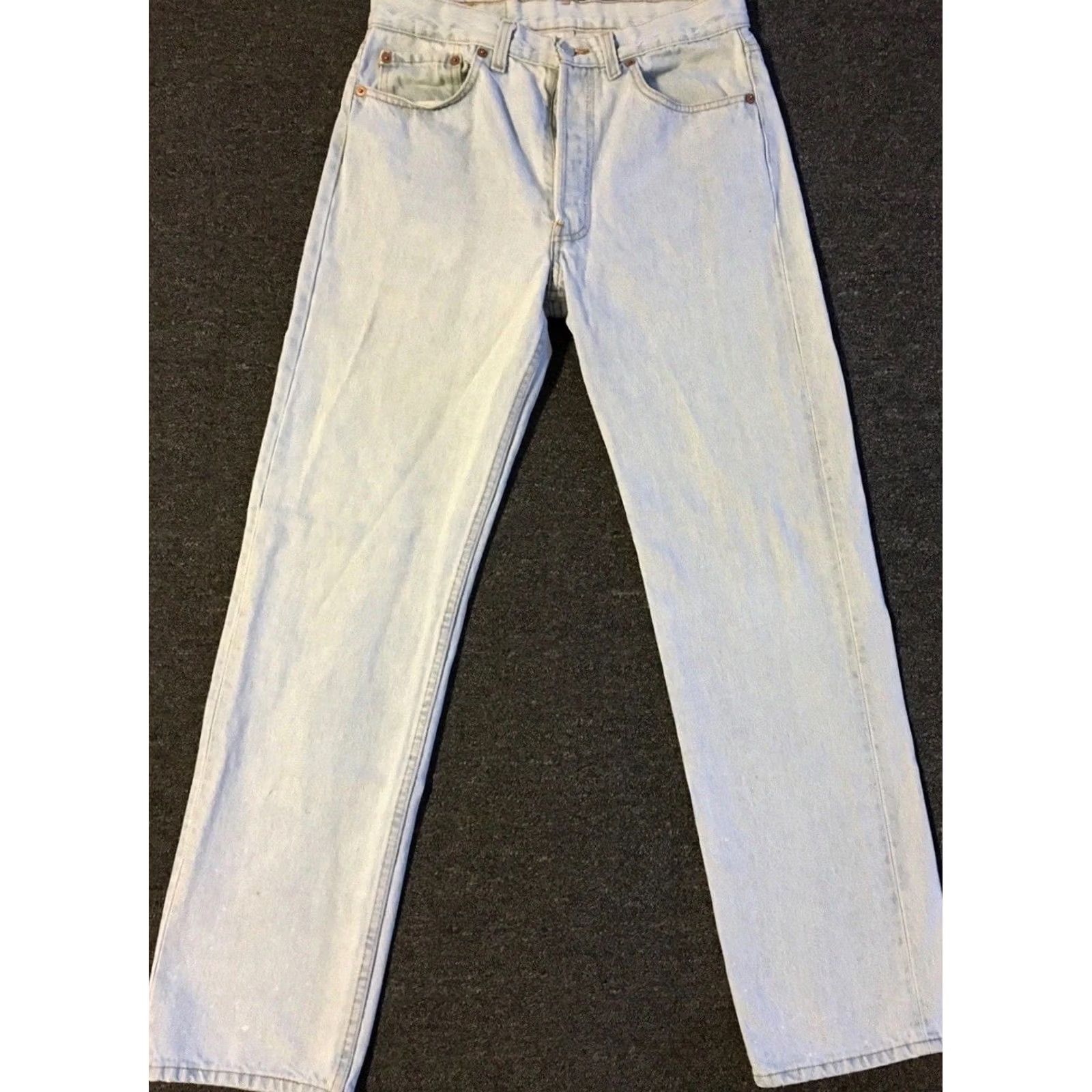 Levi's VINTAGE Levi's 501 Jeans Men 30 Jeans Distressed Button Fly Blue 80s 90s Grunge Punk USA Made Size US 30 / EU 46 - 2 Thumbnail