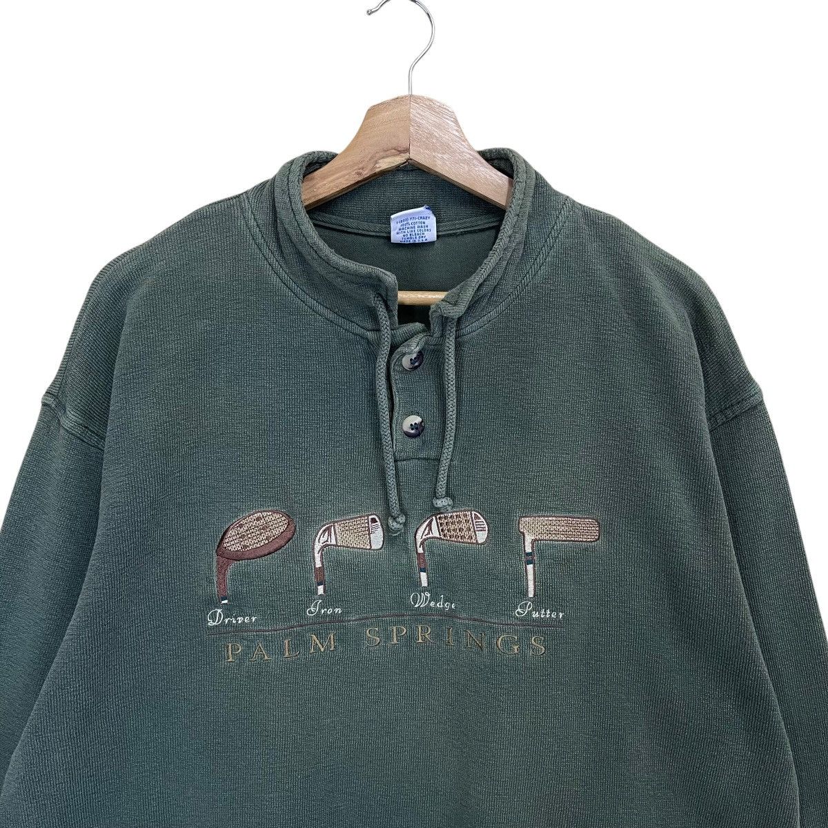Vintage Vintage 90s Palm Spring By Crazy Shirts Crewneck Sweatshirt Size US L / EU 52-54 / 3 - 4 Thumbnail