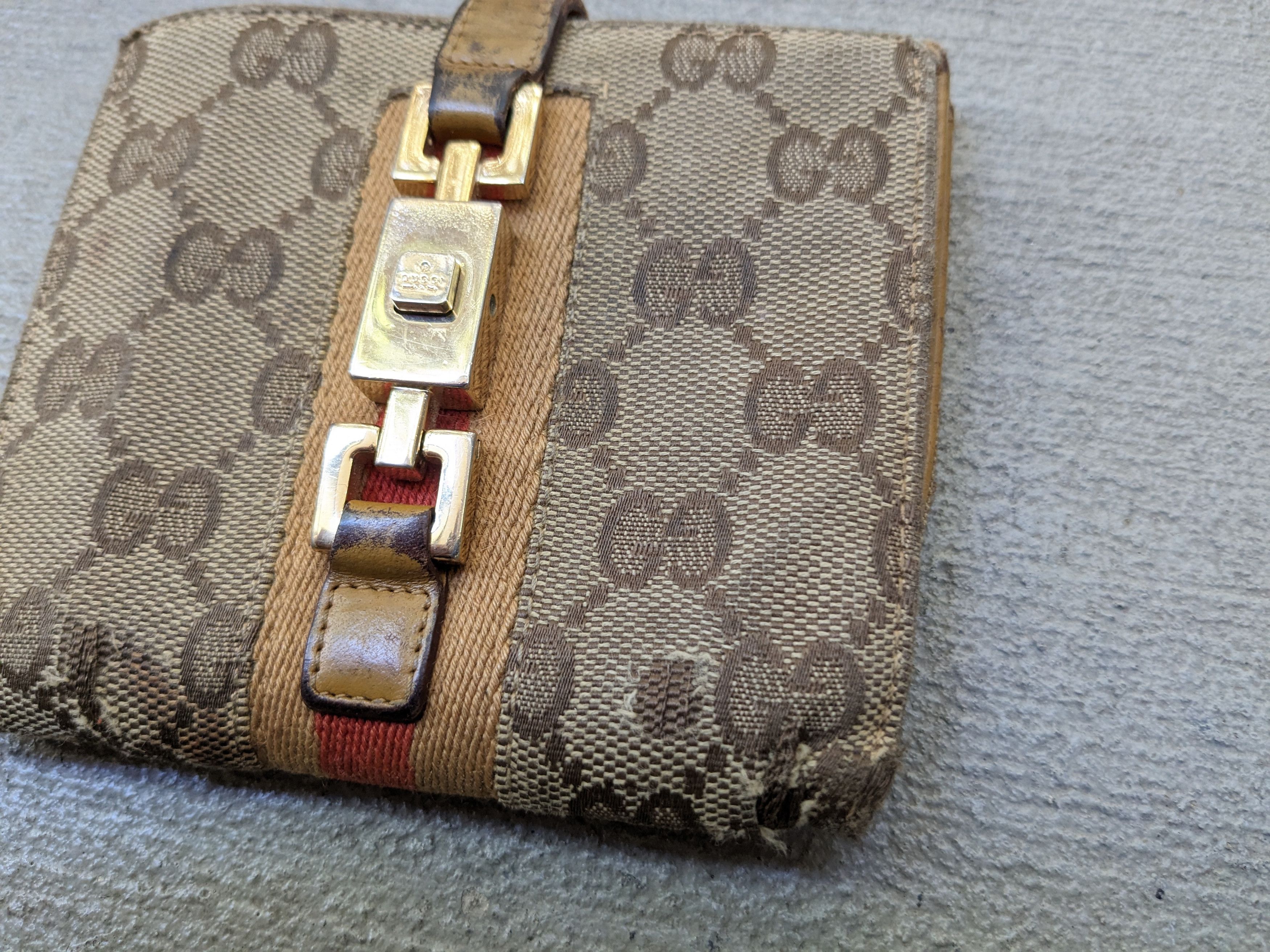 Gucci Gucci Wallet Monogram Canvas Logo Brown Bifold Size ONE SIZE - 5 Thumbnail