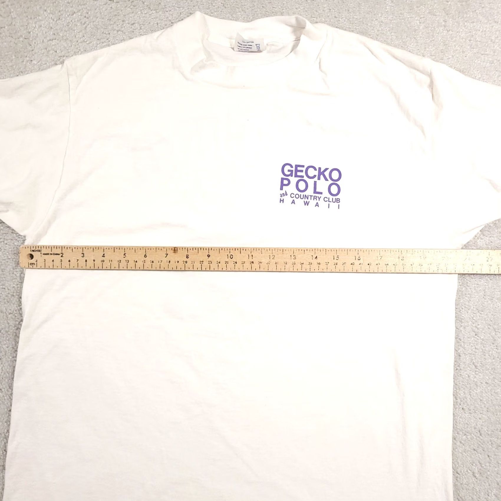 Vintage Vtg Single Stitch Gecko Polo and Country Club Maui T-Shirt Mens Large Sof Tee Size US L / EU 52-54 / 3 - 7 Thumbnail