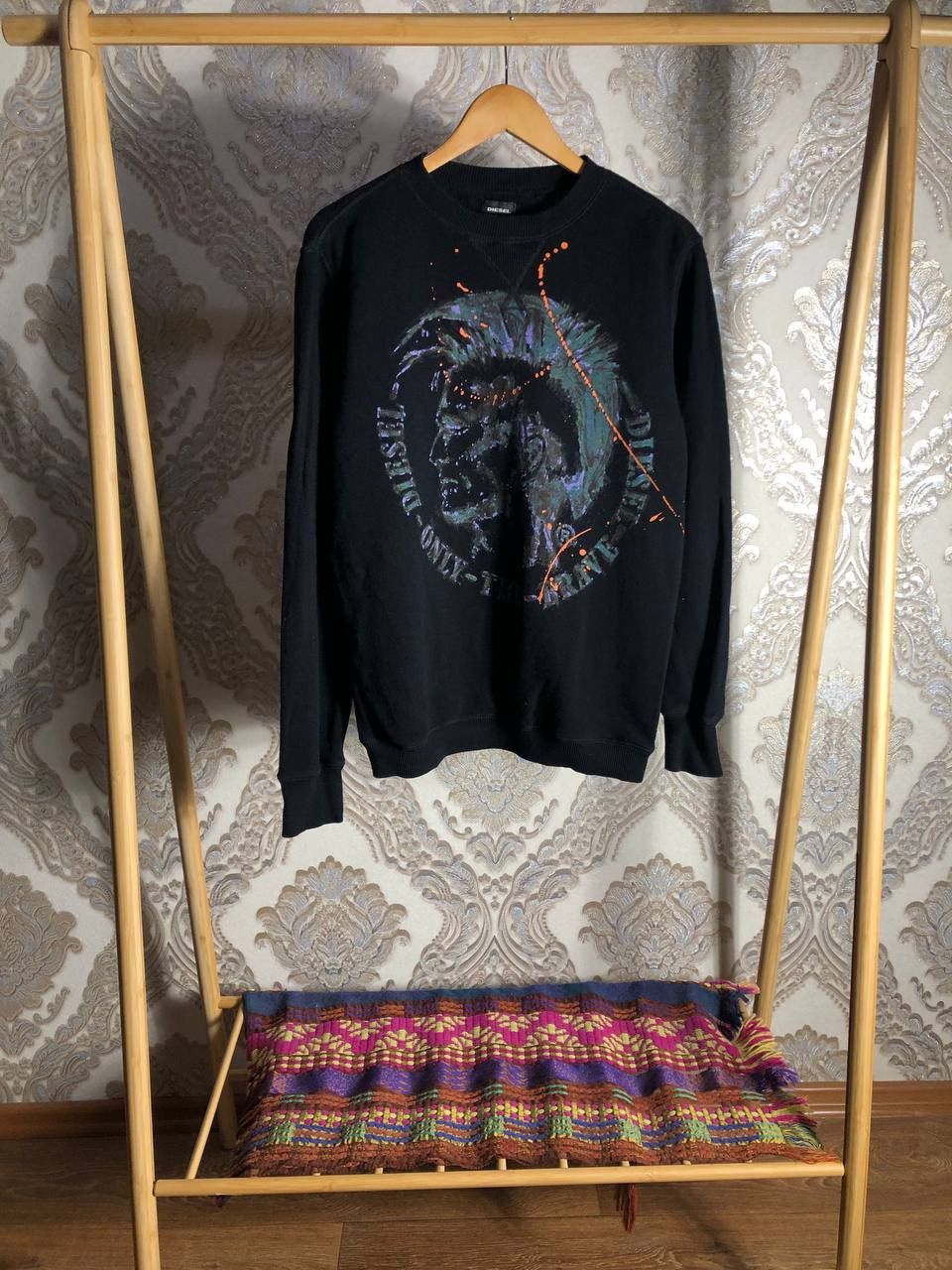 Diesel VINTAGE DIESEL INDUSTRY DENIM DIVISION DESIGNER SWEATER 90s Size US L / EU 52-54 / 3 - 1 Thumbnail