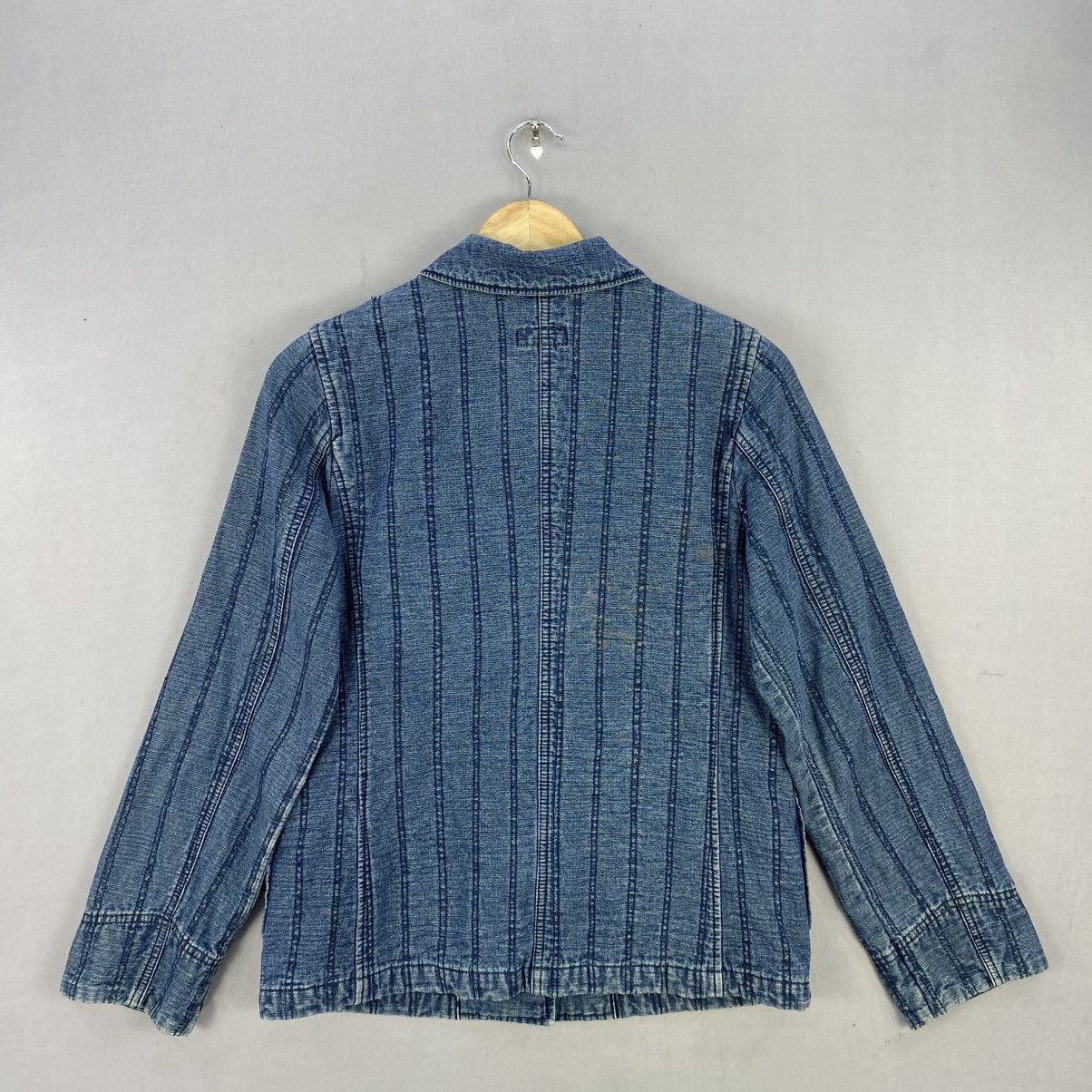 Japanese Brand VertDense Japanese Workwear Style Denim Jacket Selvedge Look Size XS / US 0-2 / IT 36-38 - 4 Thumbnail
