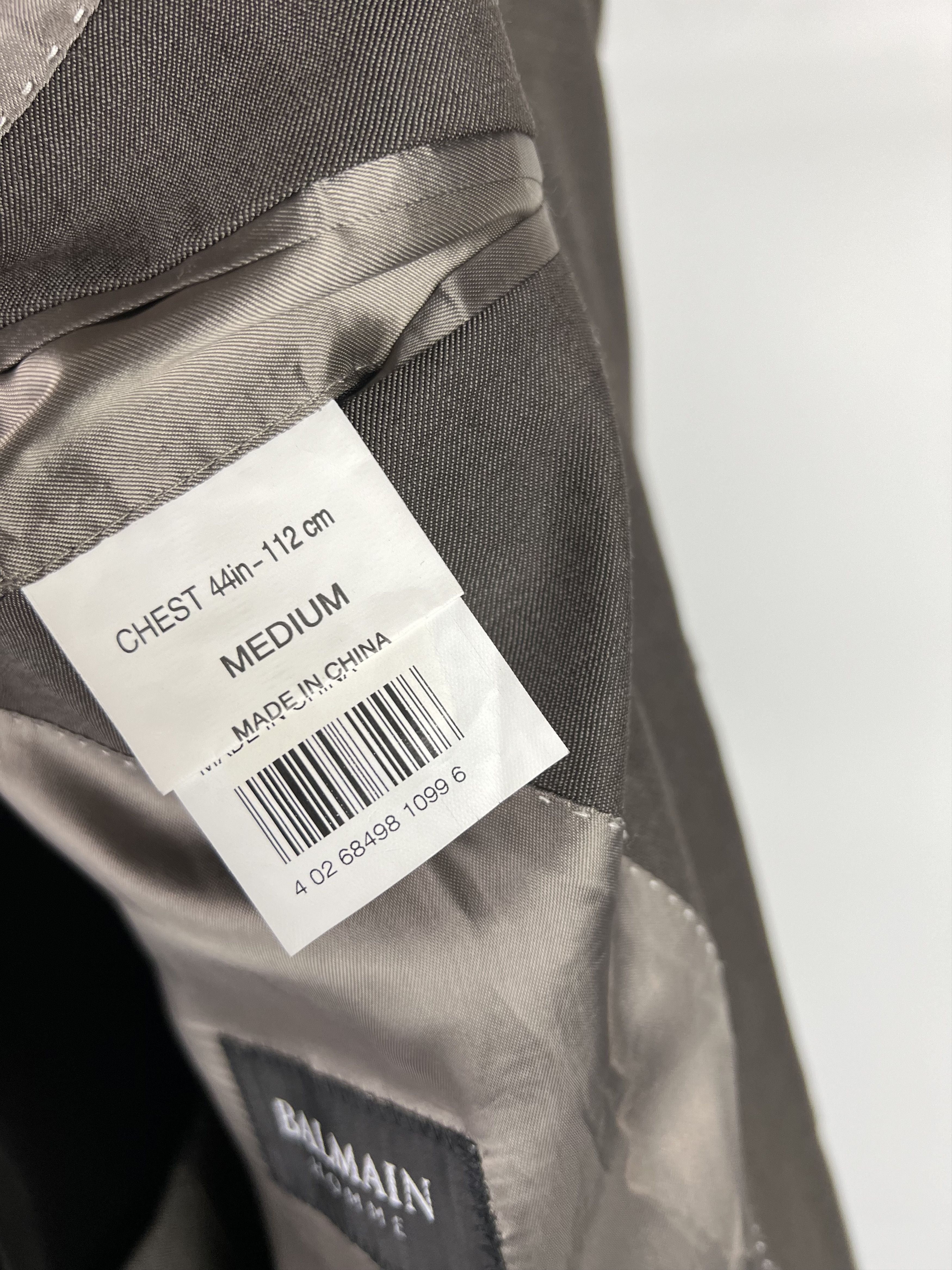 Balmain Balmain Home Men's Wool Suit Size 52 Size 52R - 10 Thumbnail