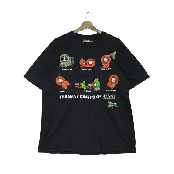 Vintage Vtg 1998 SOUTH PARK CARTOON The Many Deaths Kenny Tee Shirt Size US M / EU 48-50 / 2 - 1 Thumbnail
