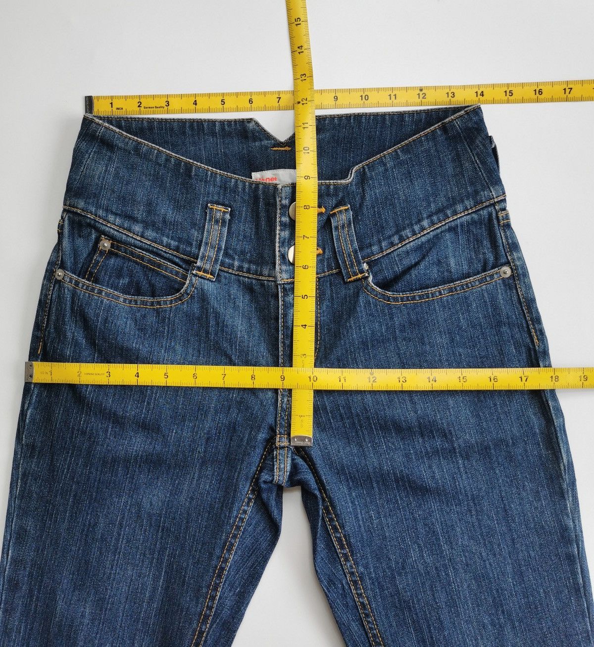 Ne-Net NeNet Frayed Bootcut Jeans Size 28" / US 6 / IT 42 - 12 Thumbnail