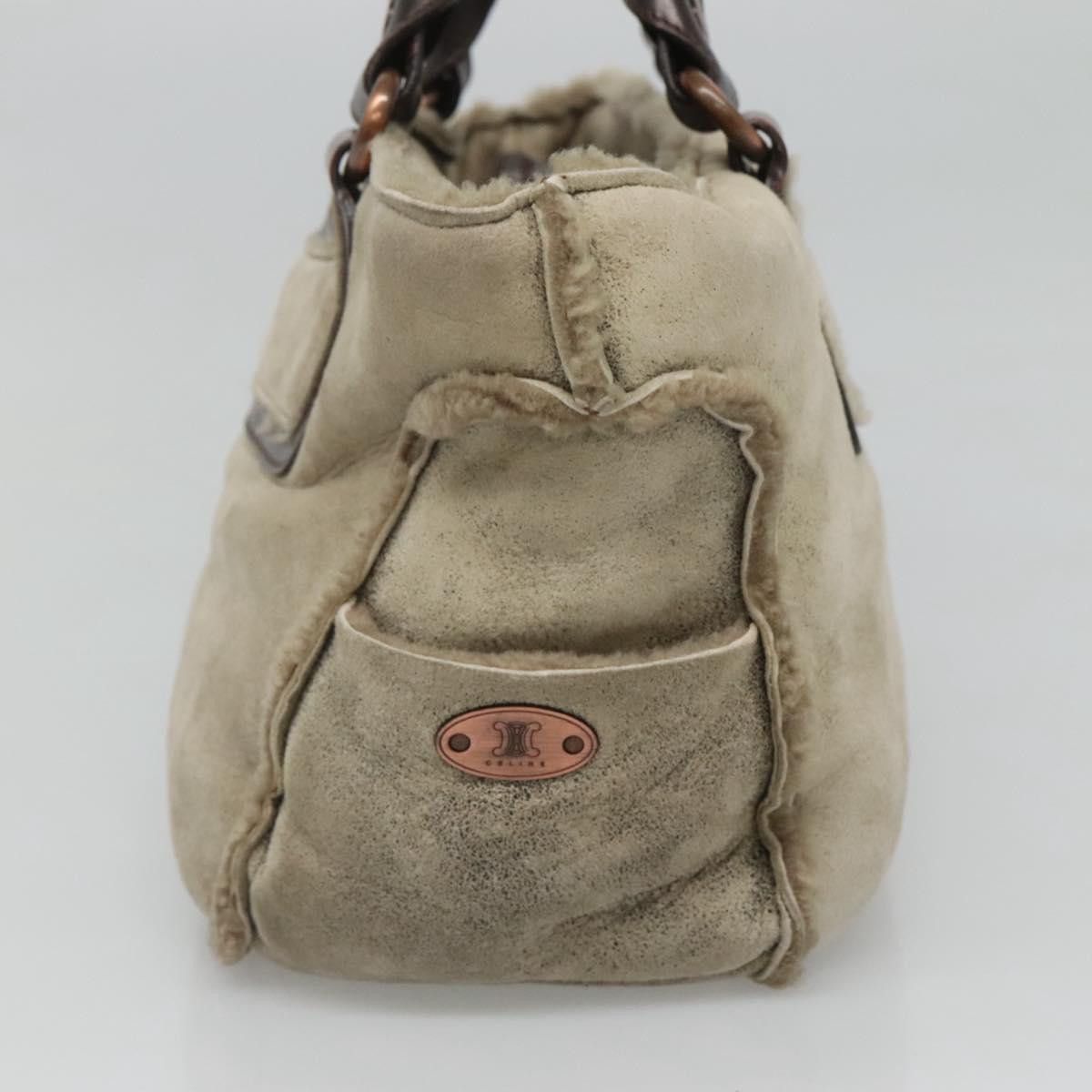 Celine CELINE Boogie Bag Hand Bag Mouton Beige Size ONE SIZE - 4 Thumbnail